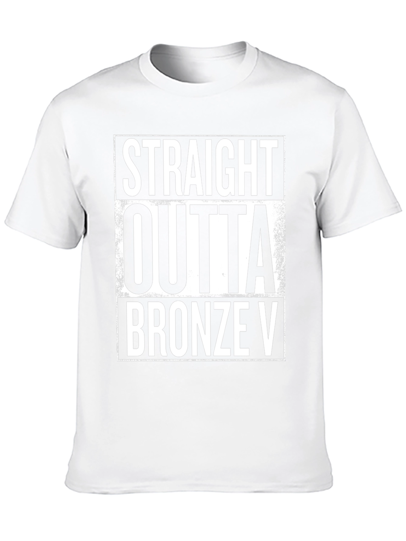 Straight Outta Bronze V Black T-Shirt