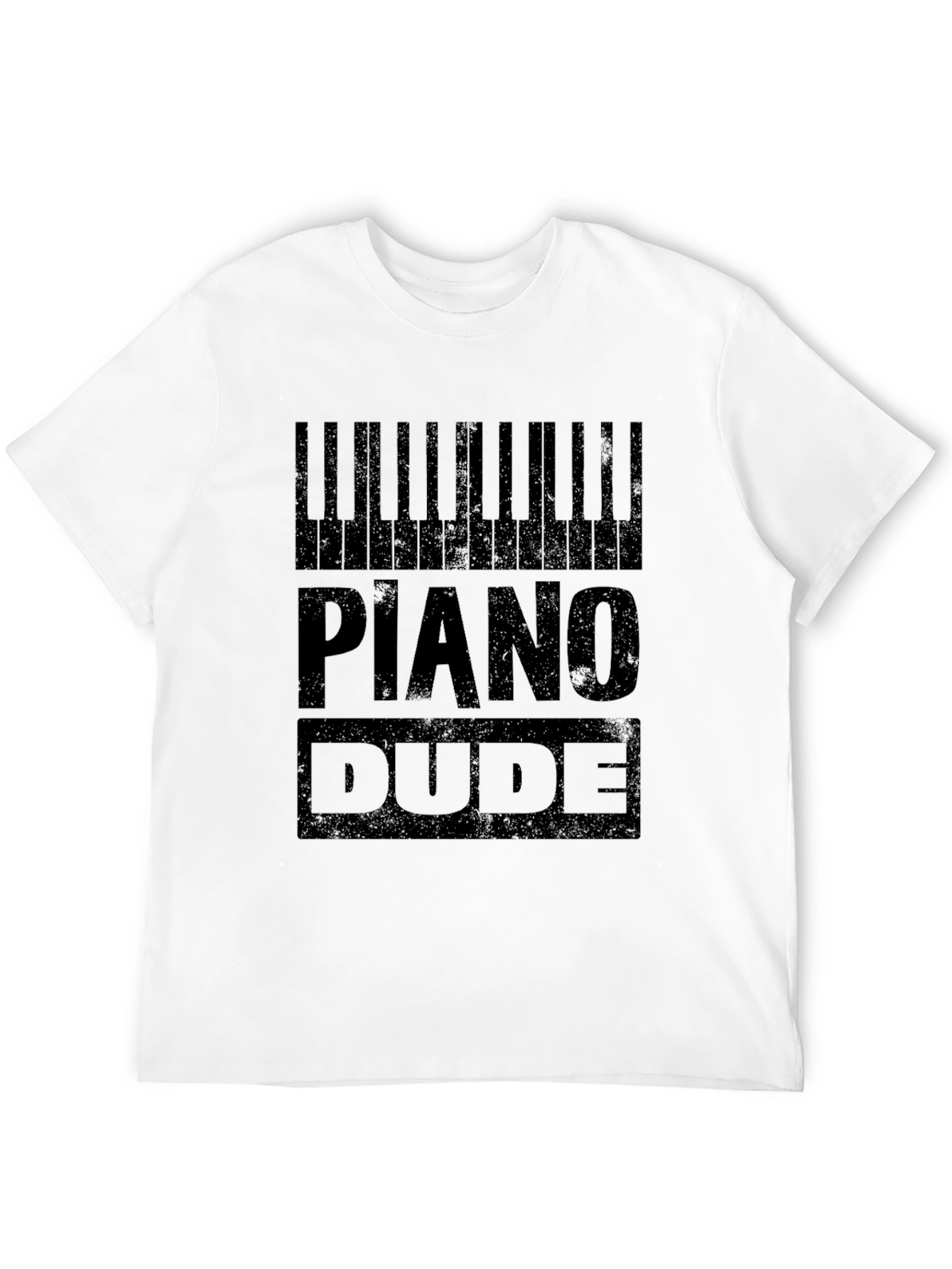 Piano Dude Black Graphic Tee