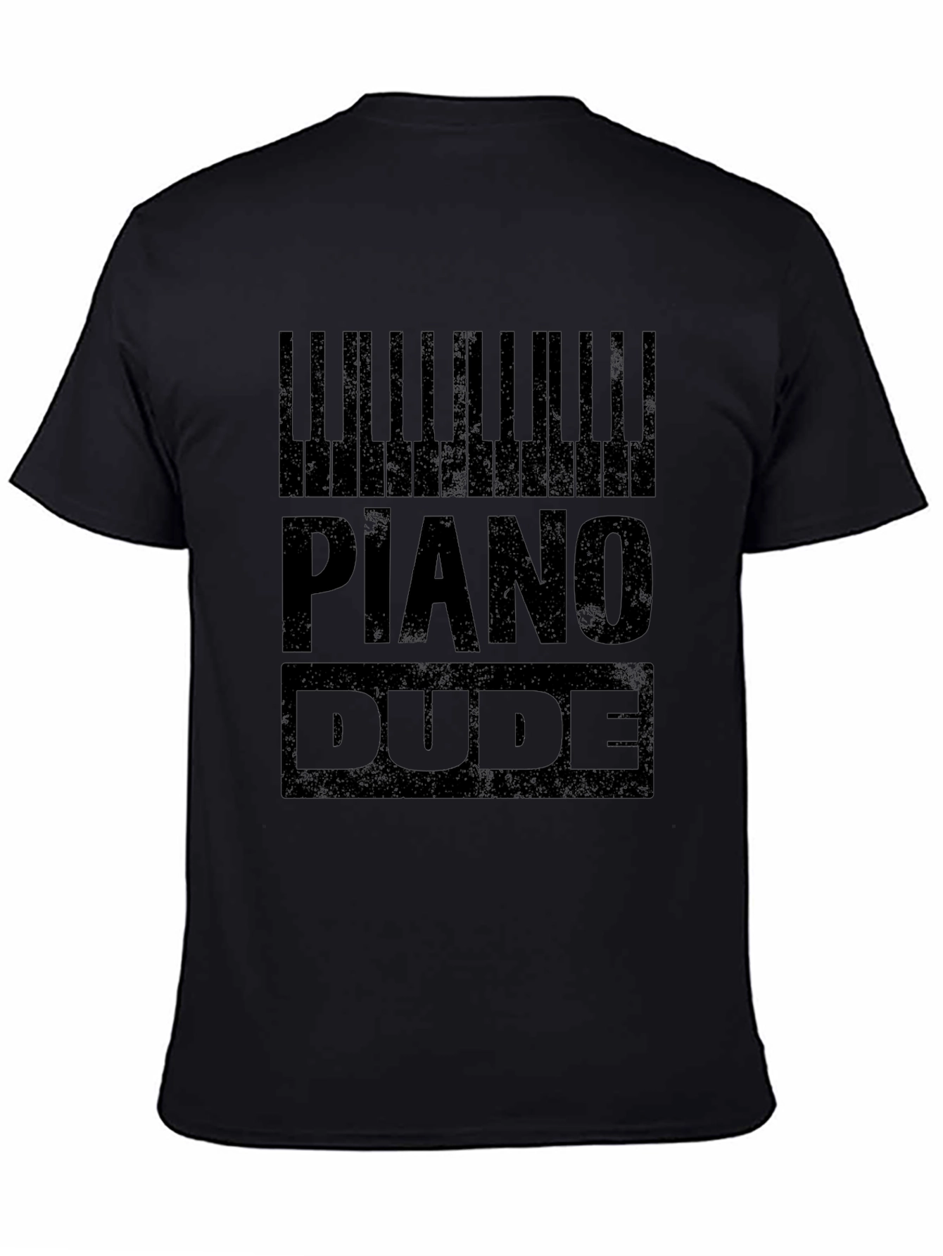 Piano Dude Black Graphic Tee