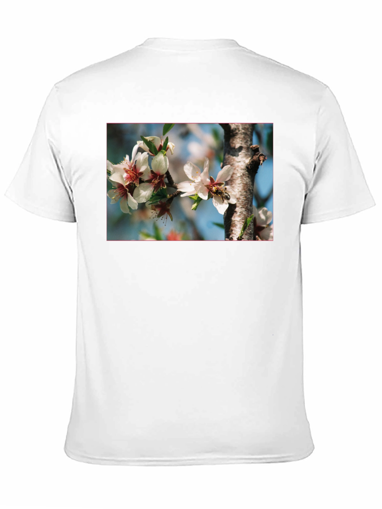 Floral Bee T-Shirt - Nature Inspired Graphic Tee