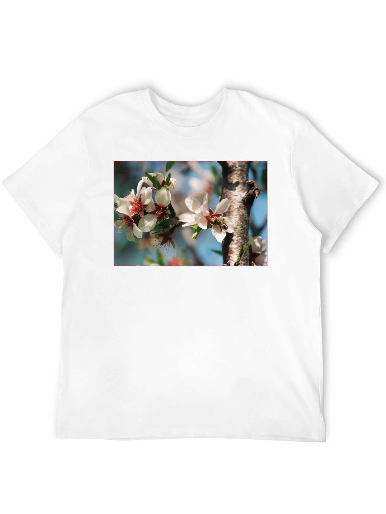 Floral Bee T-Shirt - Nature Inspired Graphic Tee