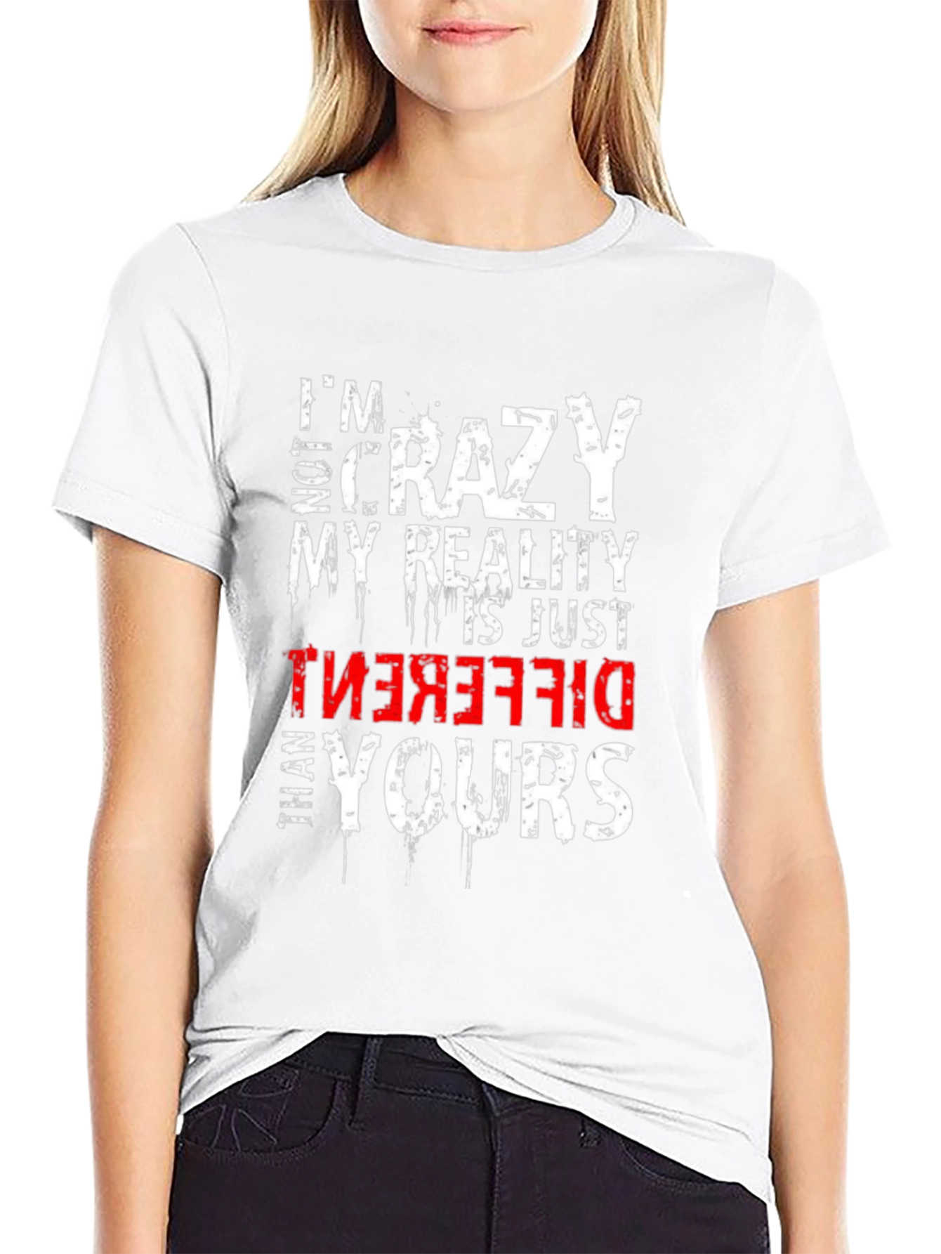 Im Not Crazy Graphic T-Shirt - Black