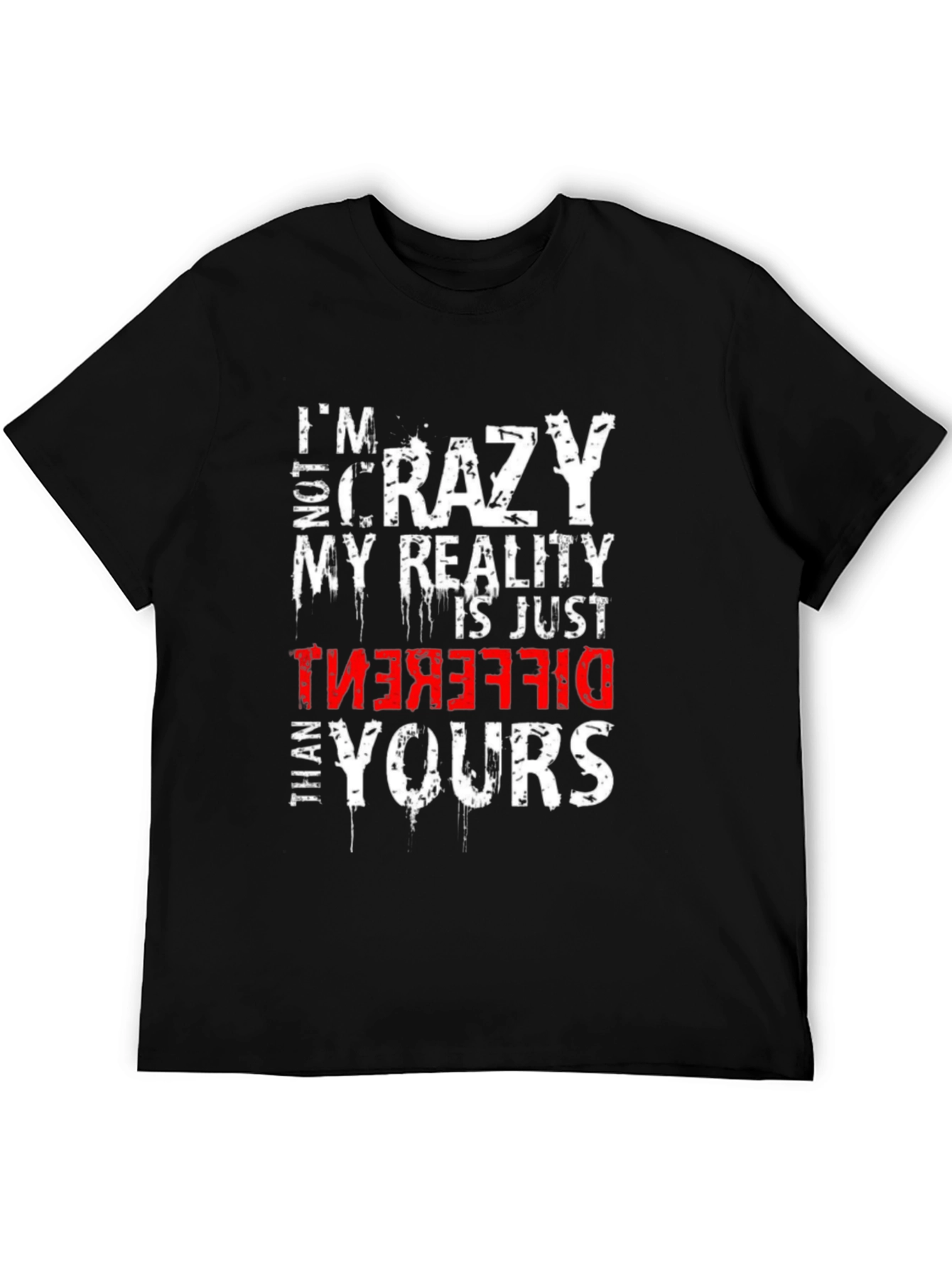 Im Not Crazy Graphic T-Shirt - Black