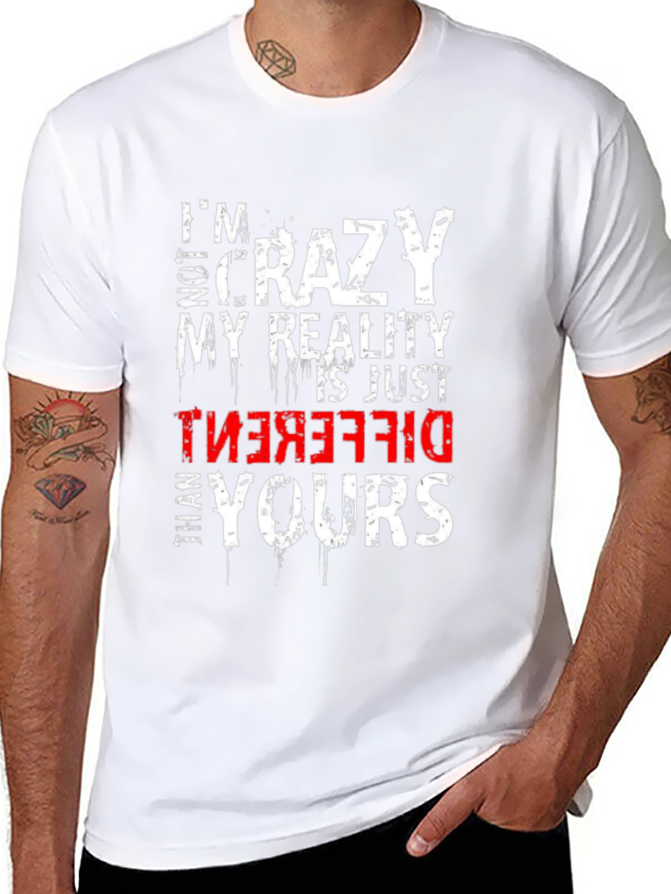 Im Not Crazy Graphic T-Shirt - Black