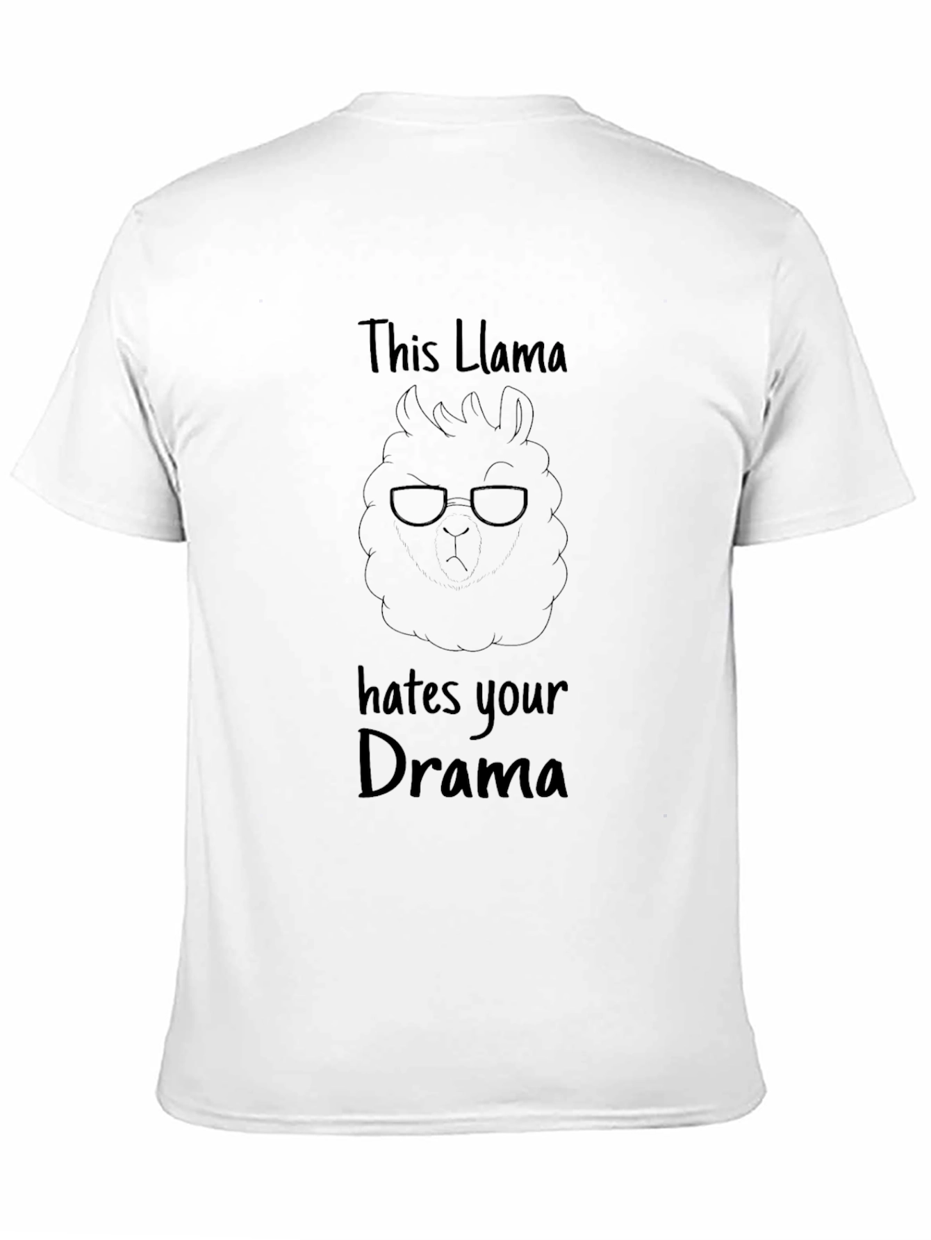 Llama Hates Drama Graphic T-Shirt