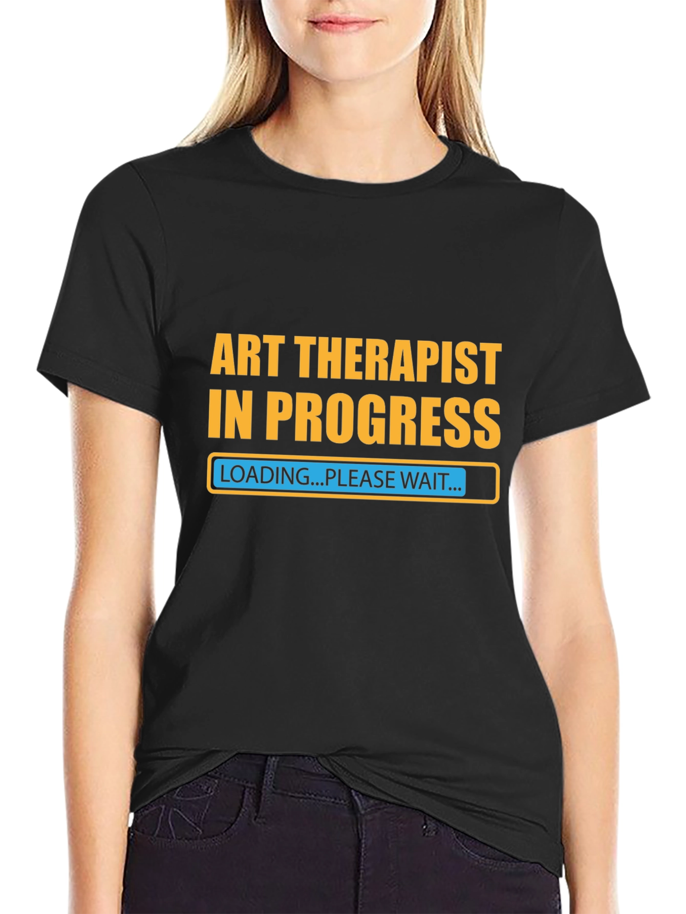 Art Therapist in Progress T-Shirt - Black
