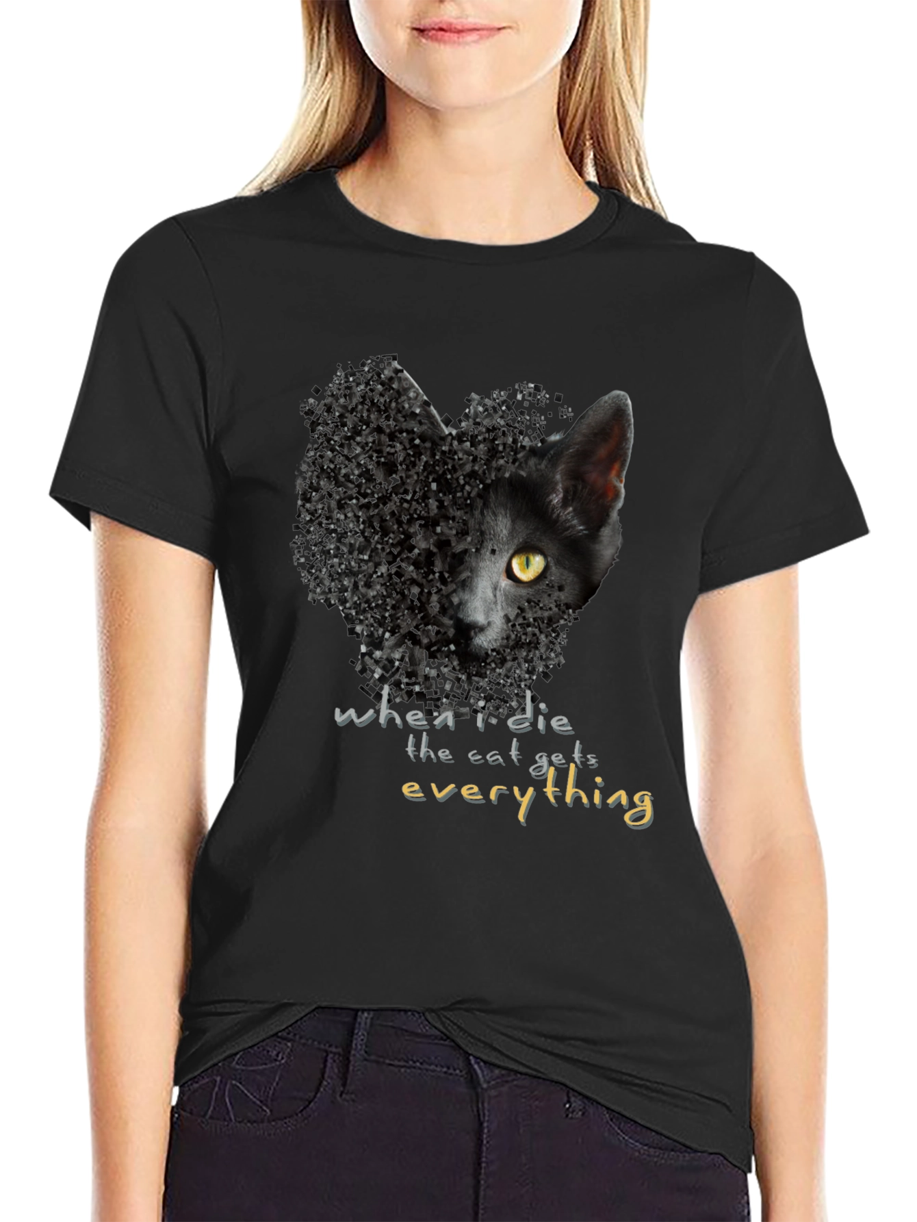 Black Cat Everything Graphic Tee