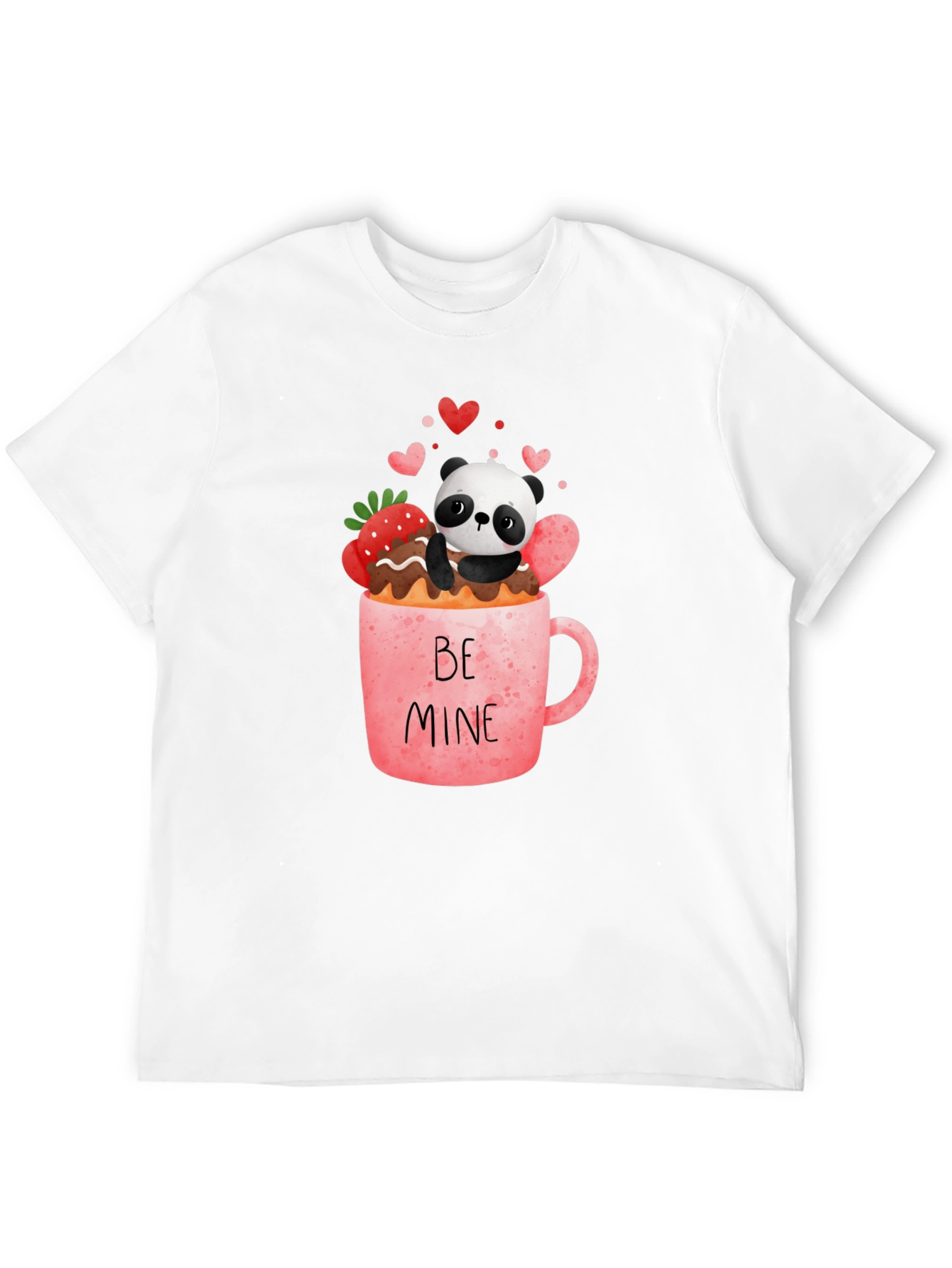 Panda Be Mine Valentines Graphic Tee