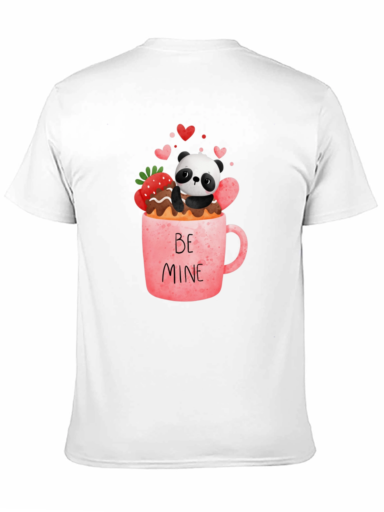 Panda Be Mine Valentines Graphic Tee