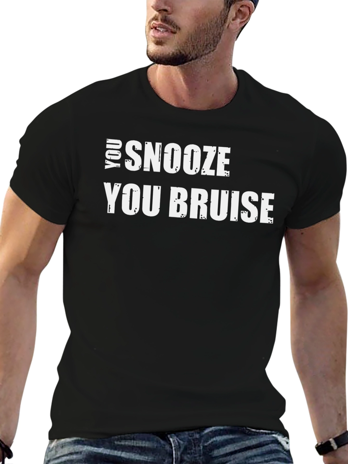 Snooze You Bruise Graphic Tee - Black