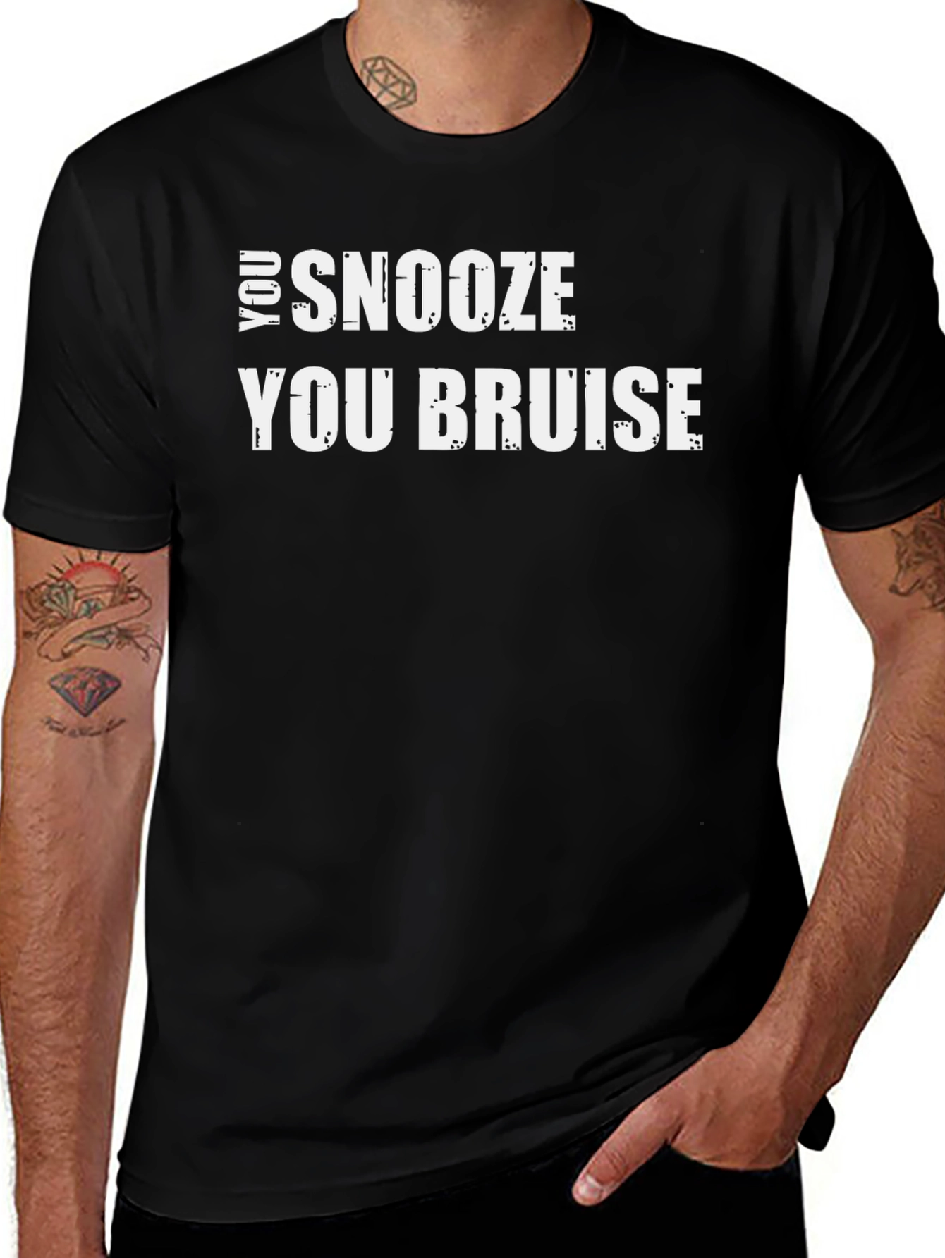 Snooze You Bruise Graphic Tee - Black