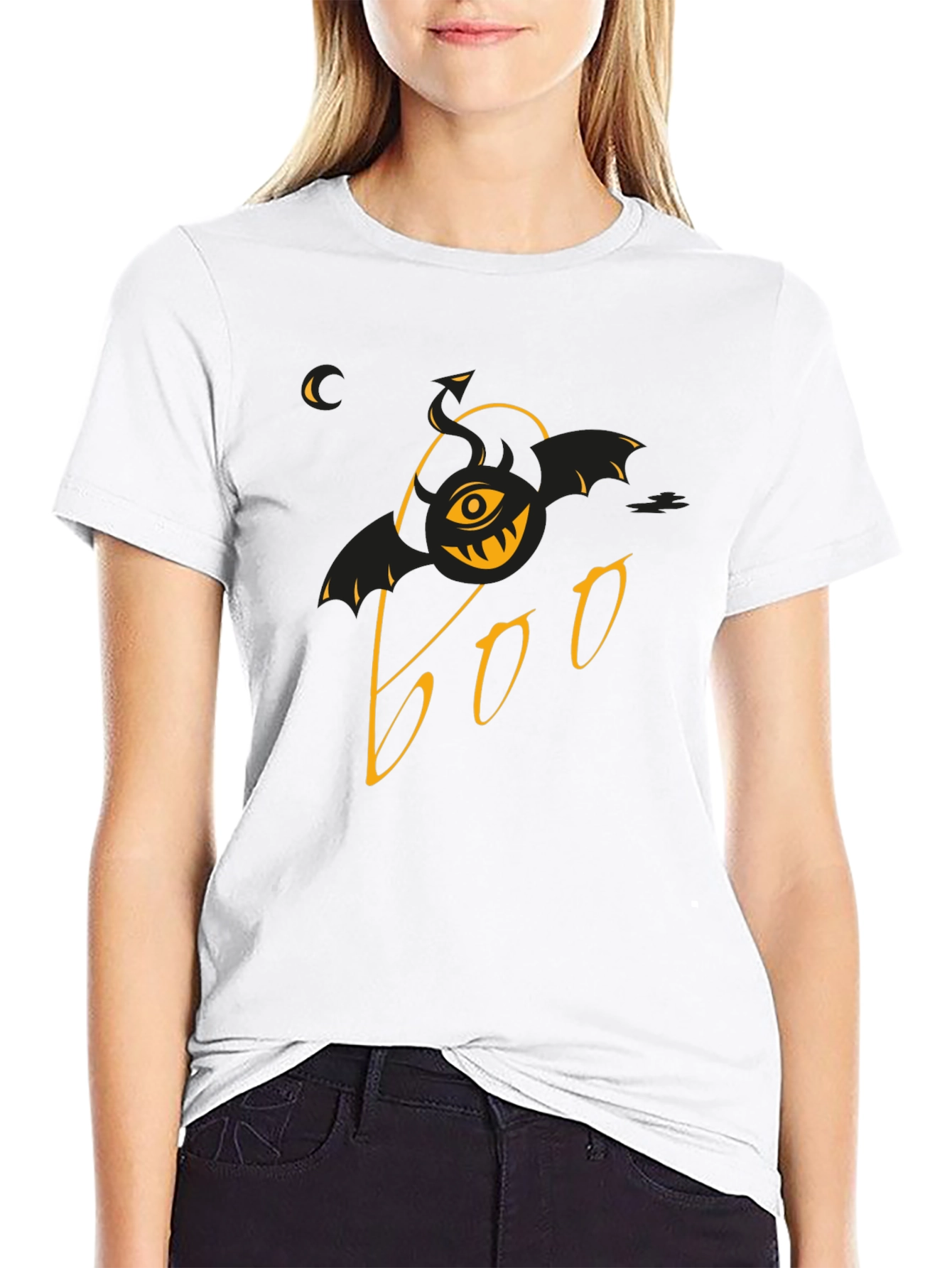 Boo Halloween Graphic Tee - Spooky & Stylish