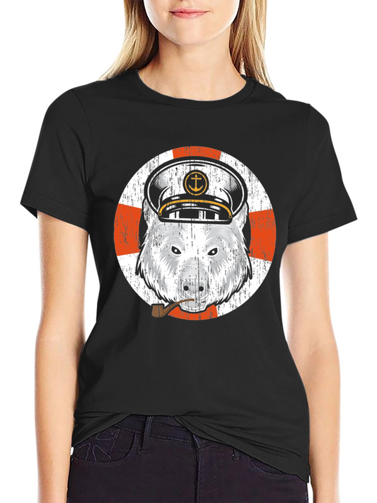 Captain Bear T-Shirt - Nautical Theme