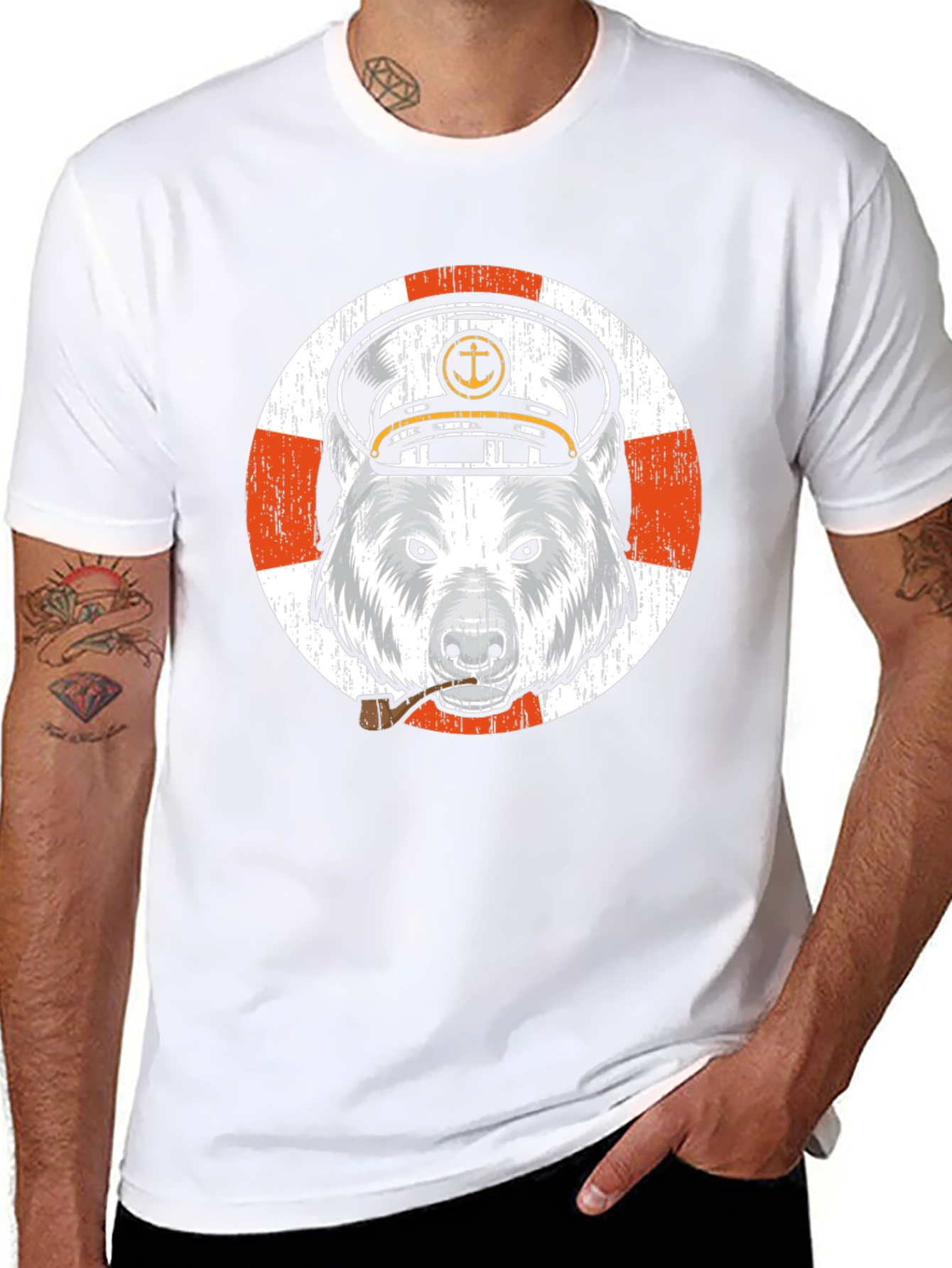 Captain Bear T-Shirt - Nautical Theme