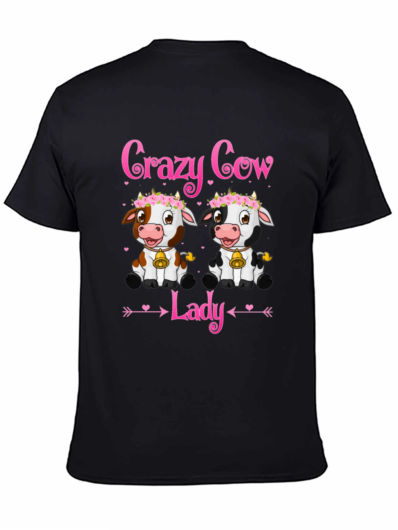 Crazy Cow Lady T-Shirt - Cute Animal Lover Tee