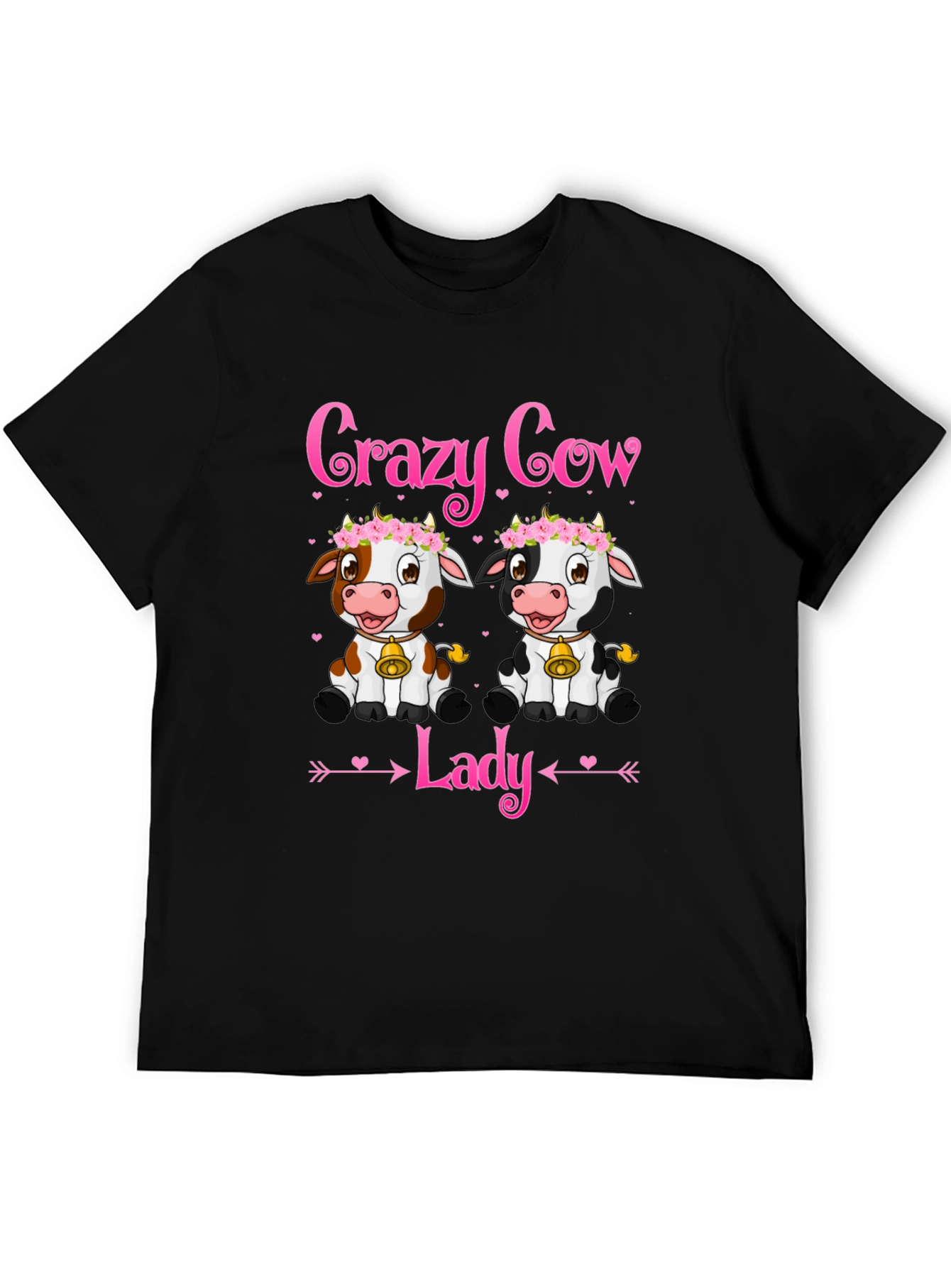 Crazy Cow Lady T-Shirt - Cute Animal Lover Tee