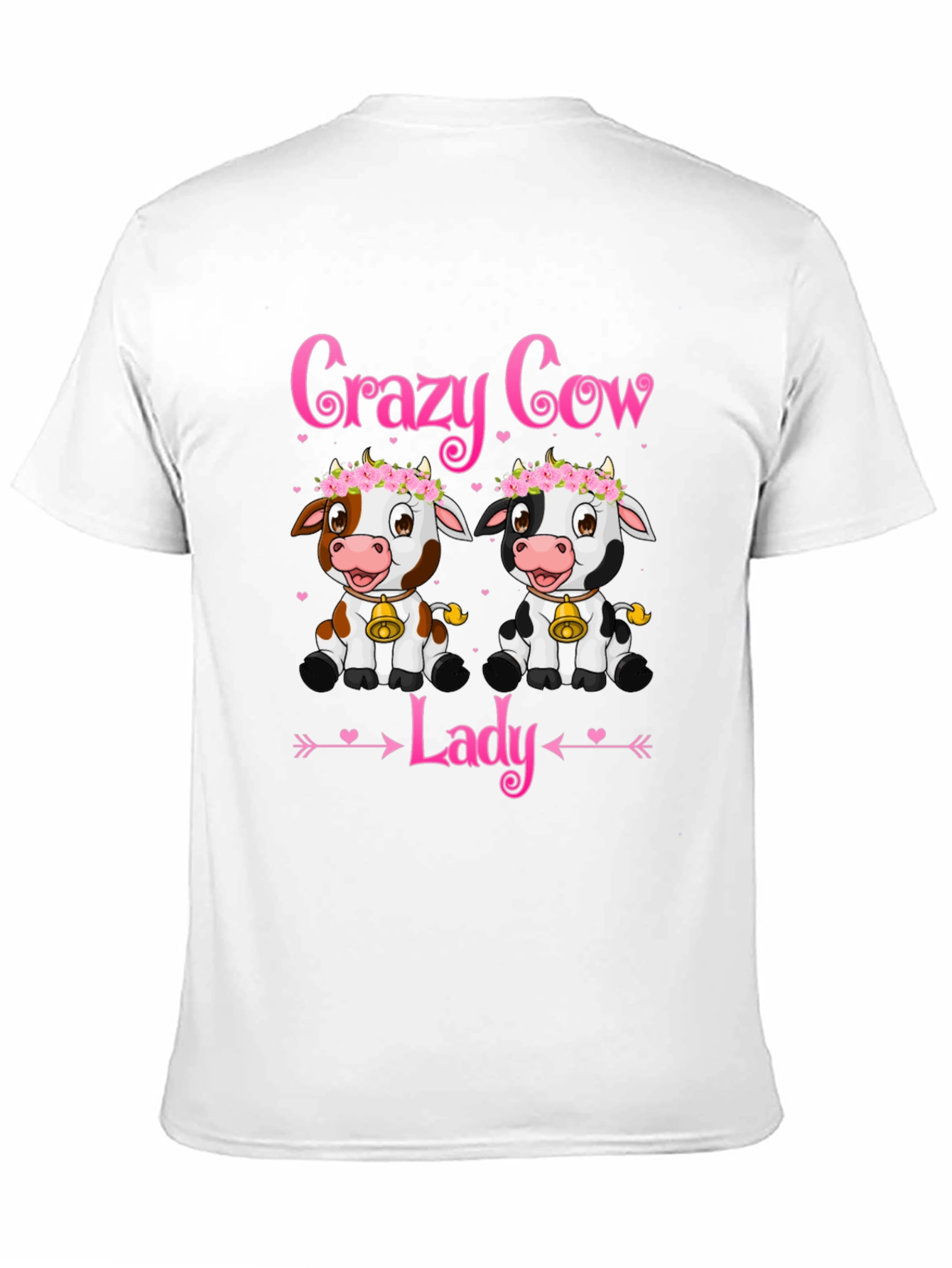 Crazy Cow Lady T-Shirt - Cute Animal Lover Tee