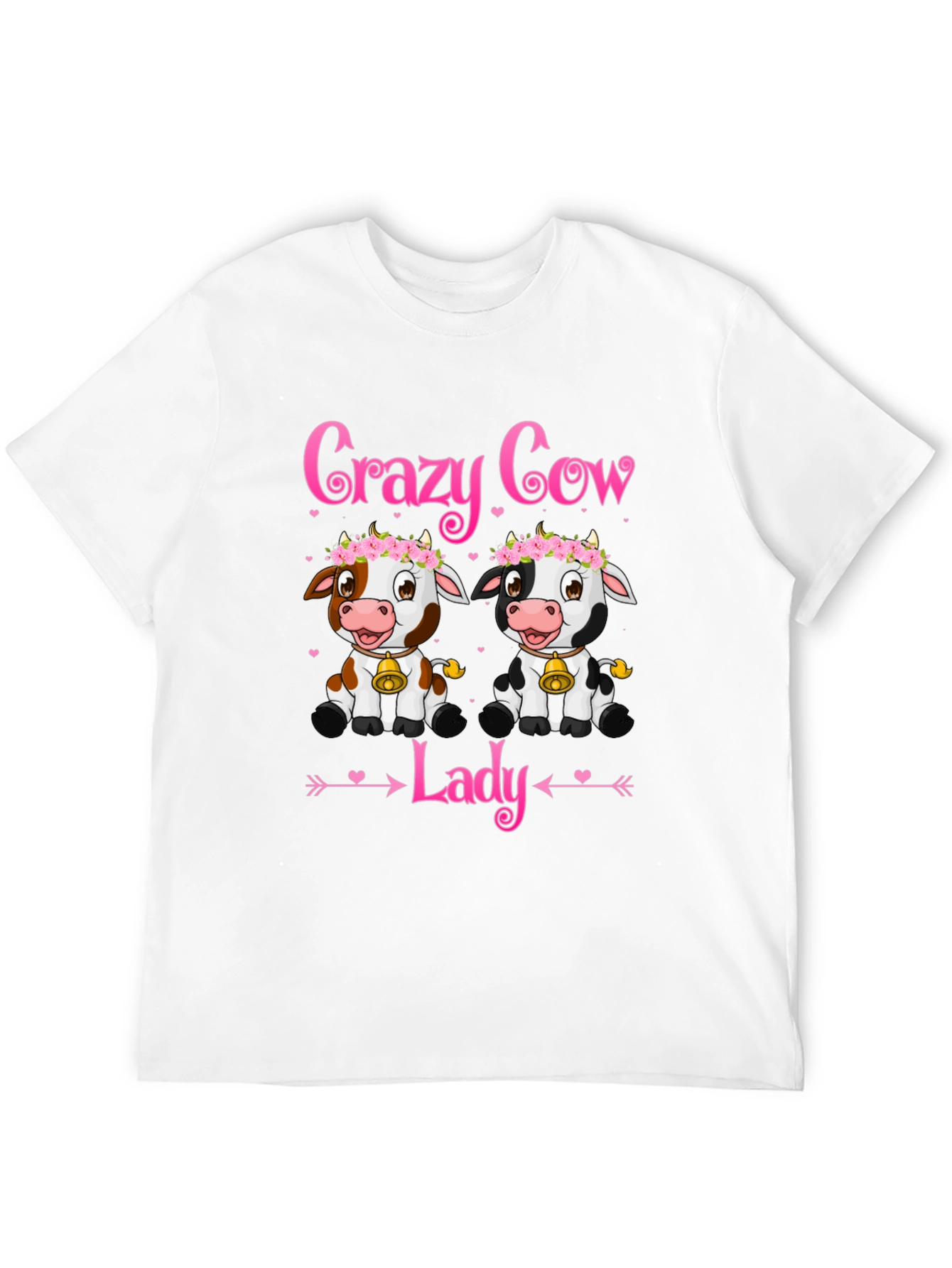 Crazy Cow Lady T-Shirt - Cute Animal Lover Tee