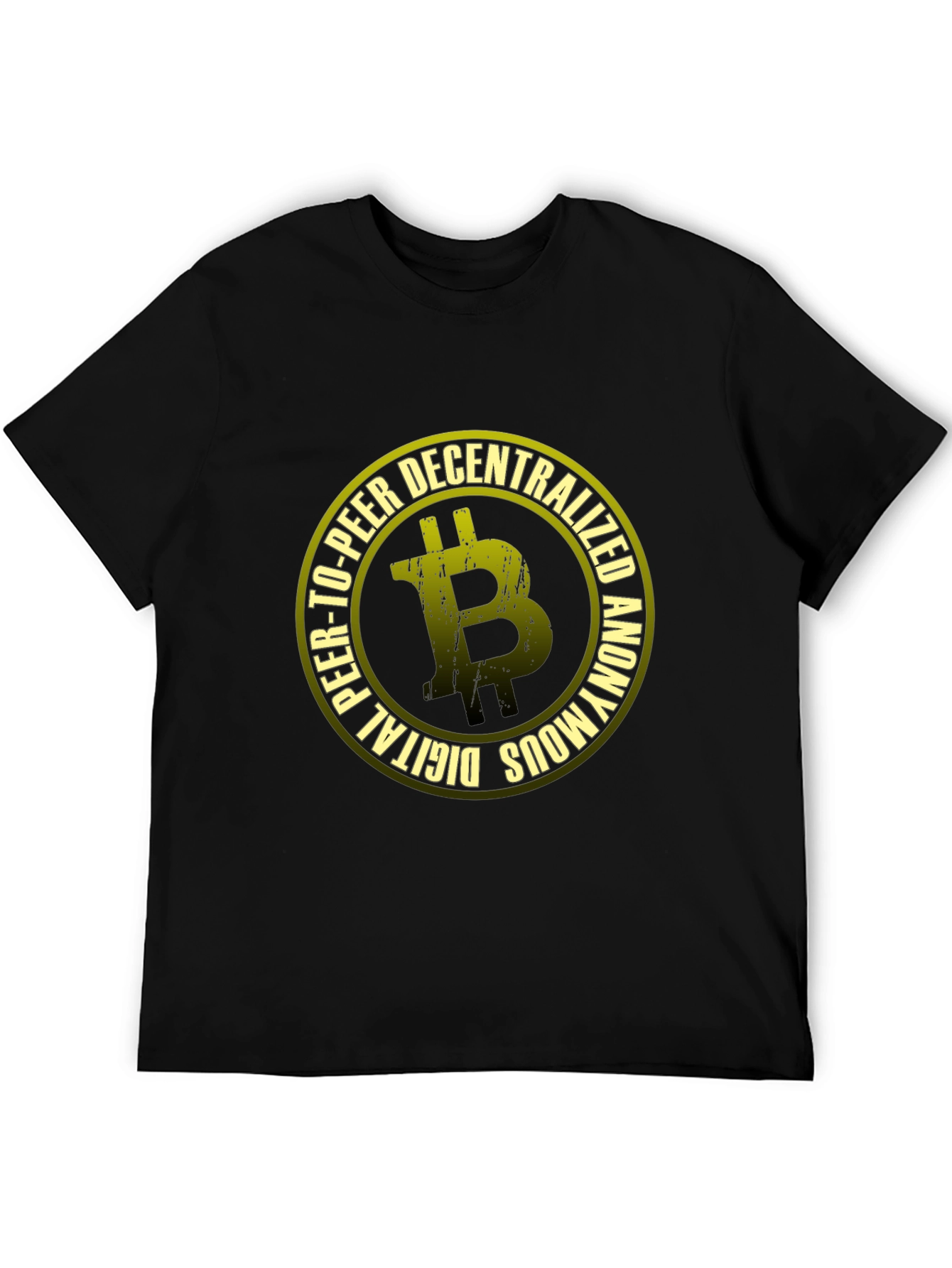 Bitcoin Decentralized Graphic Black T-Shirt