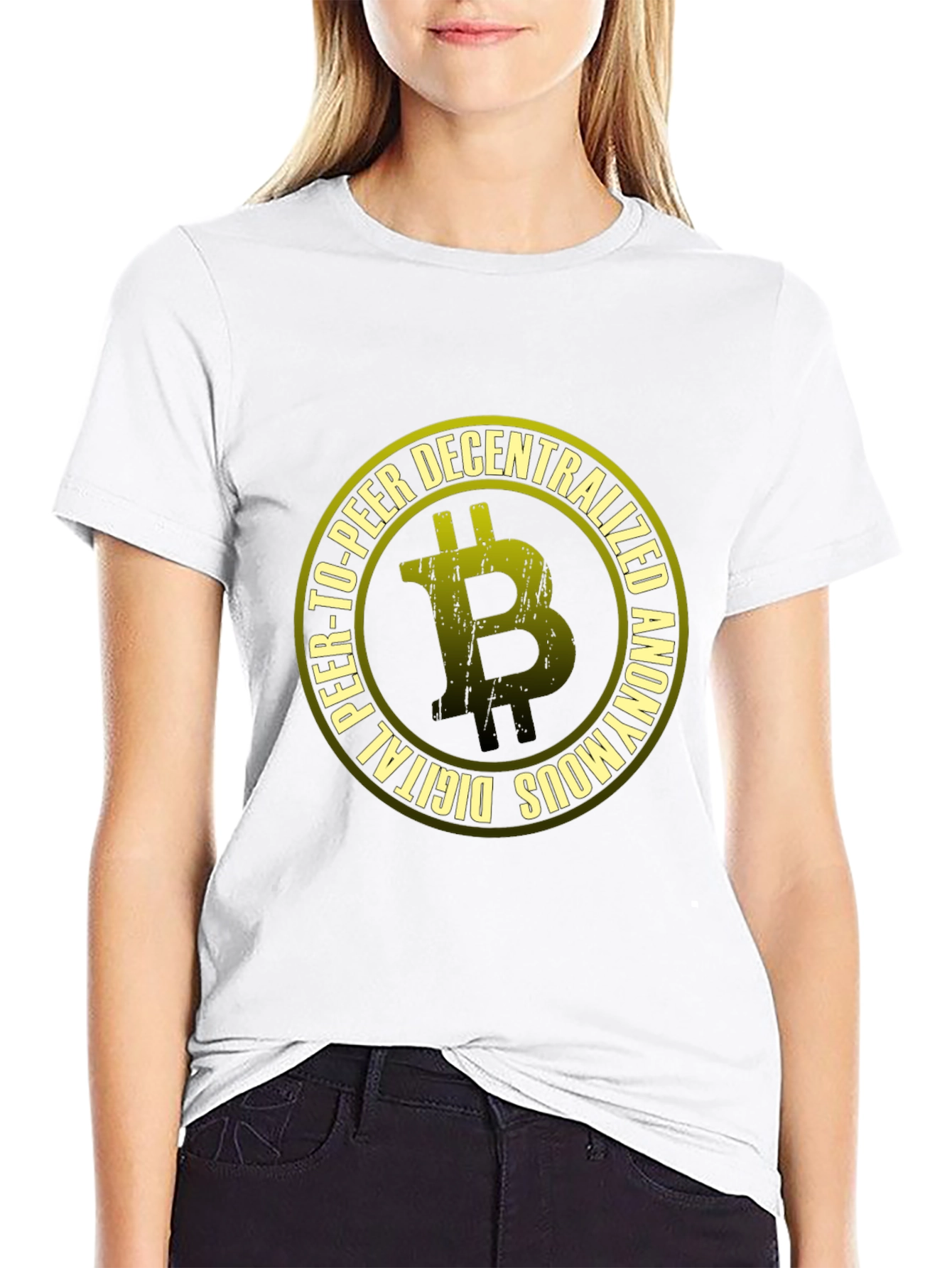 Bitcoin Decentralized Graphic Black T-Shirt