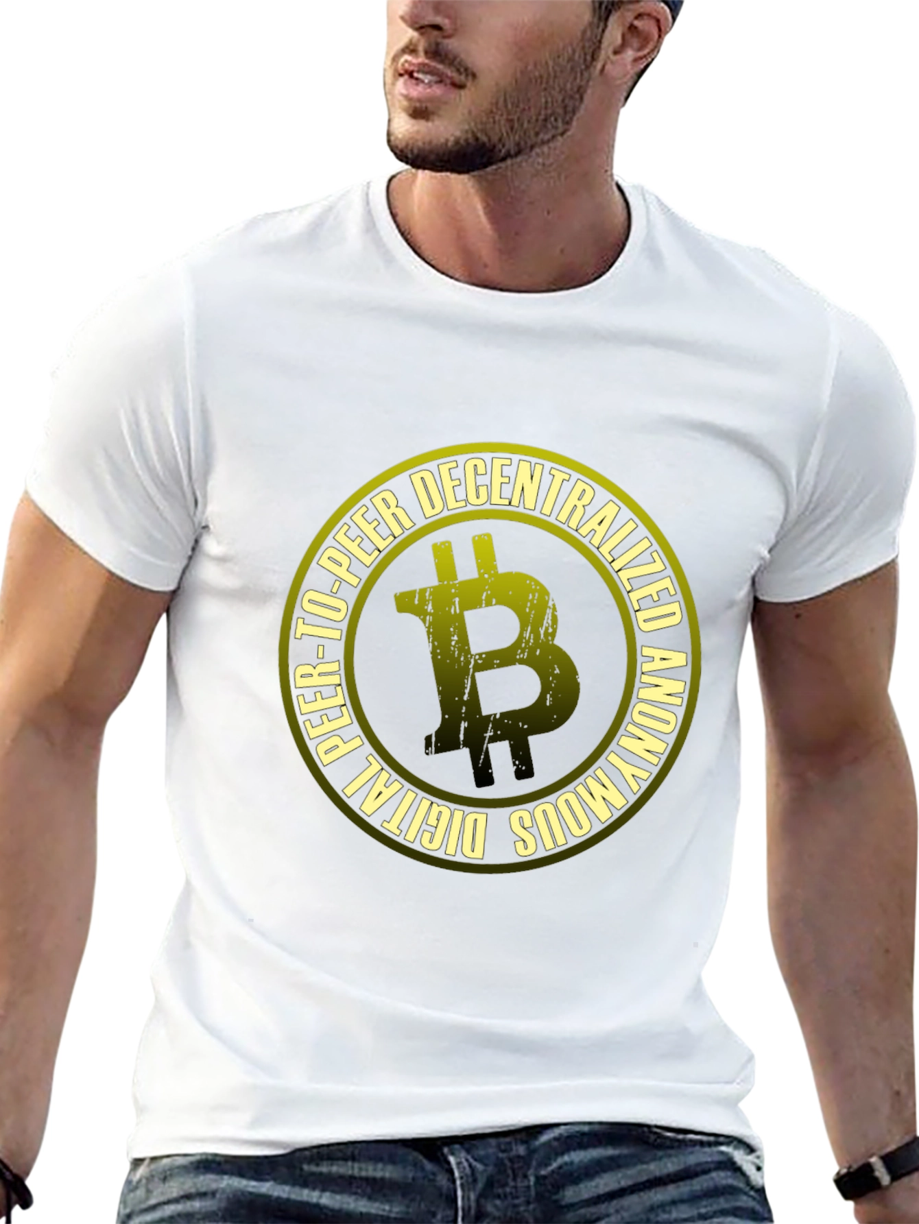 Bitcoin Decentralized Graphic Black T-Shirt