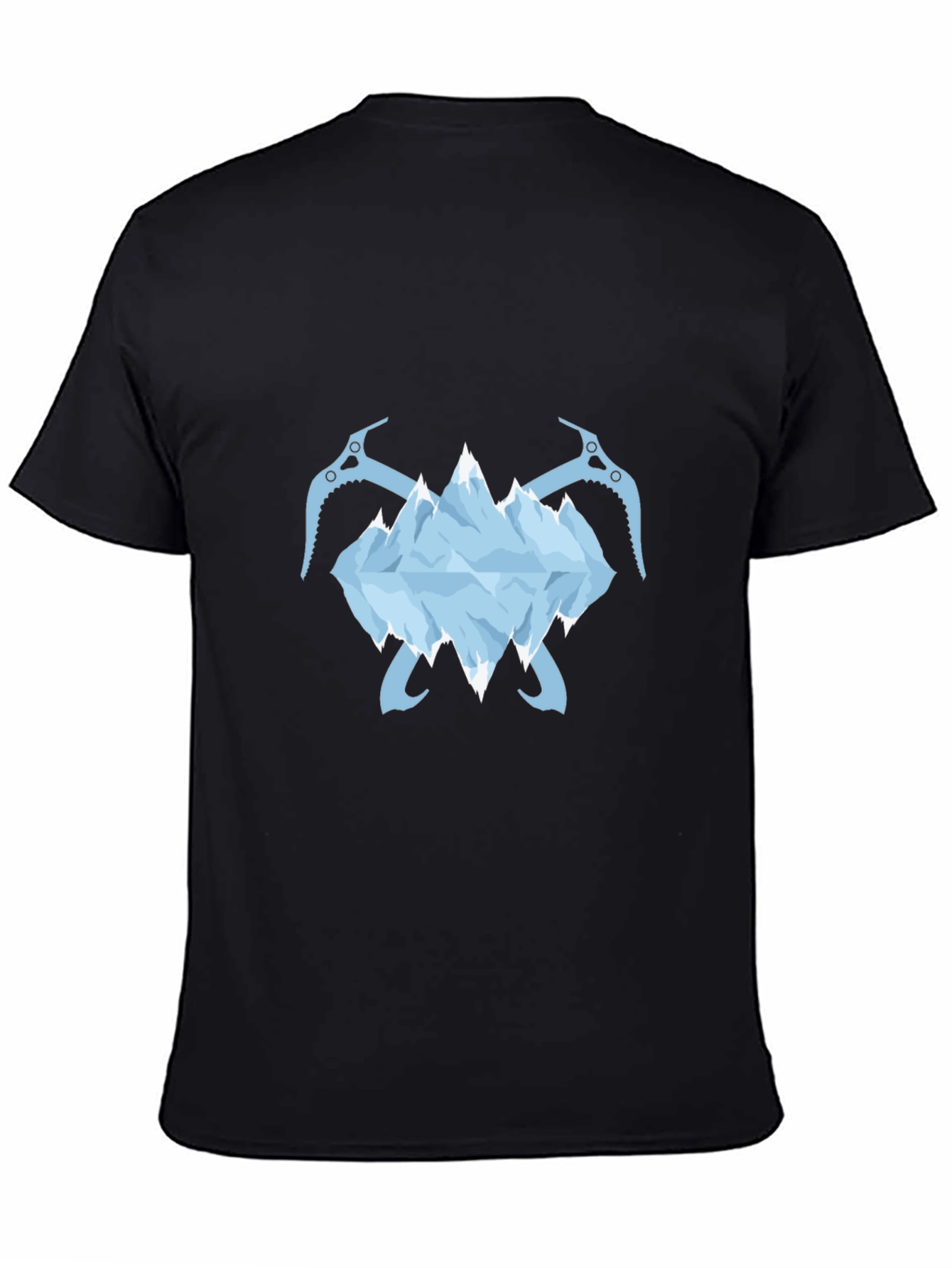 Ice Mountain & Axe Graphic Tee - Black