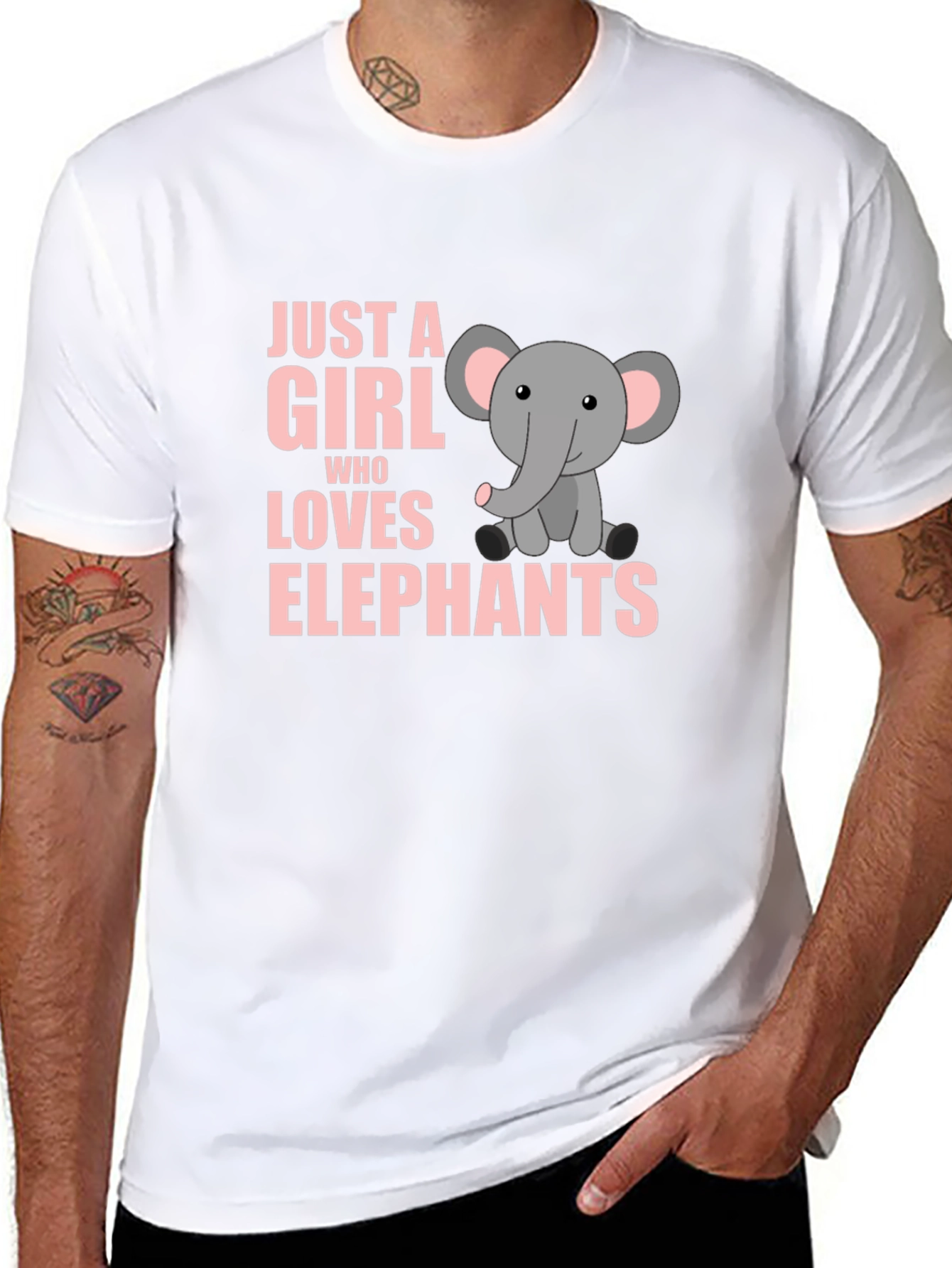 Just A Girl Who Loves Elephants T-Shirt