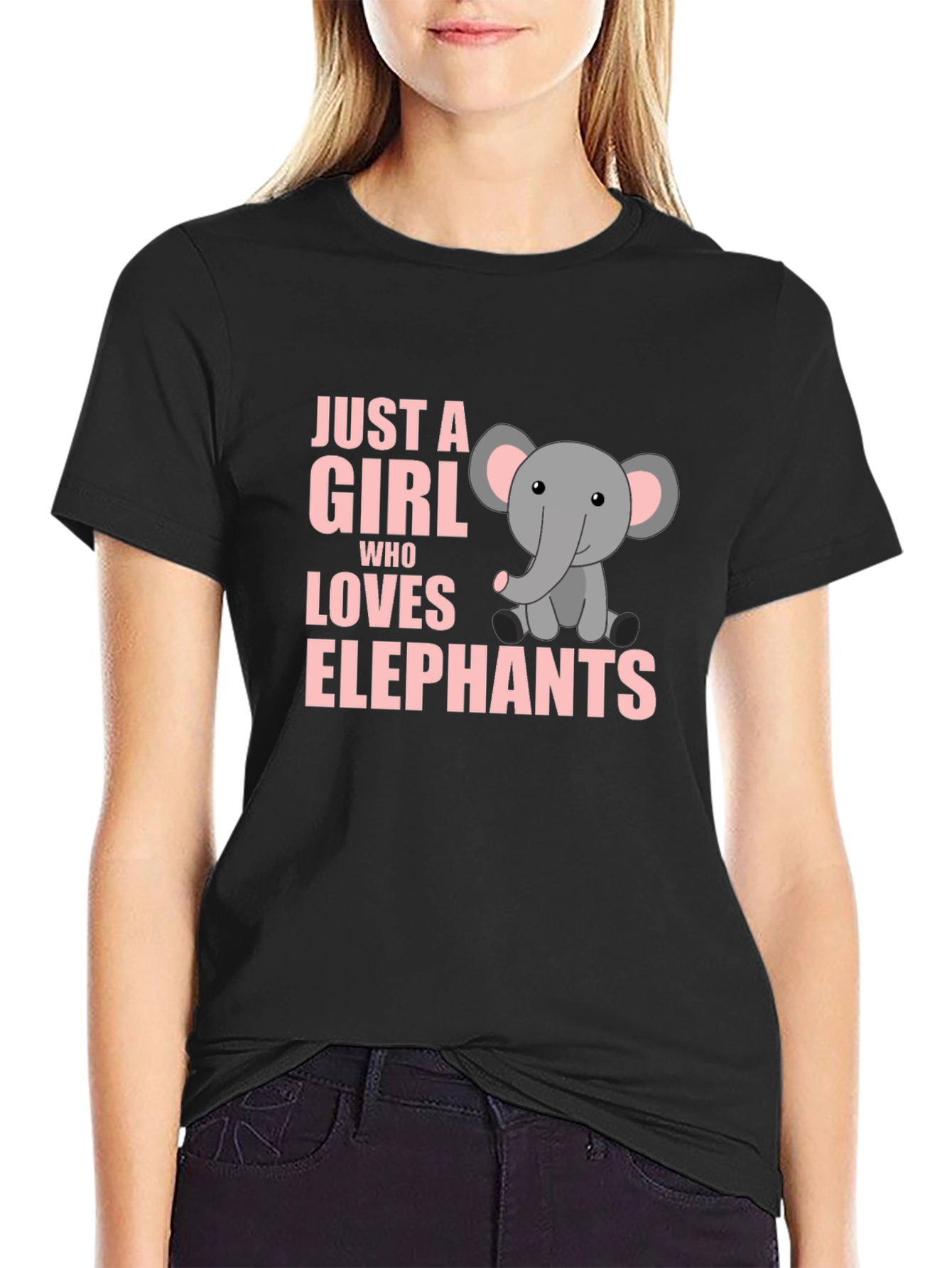 Just A Girl Who Loves Elephants T-Shirt