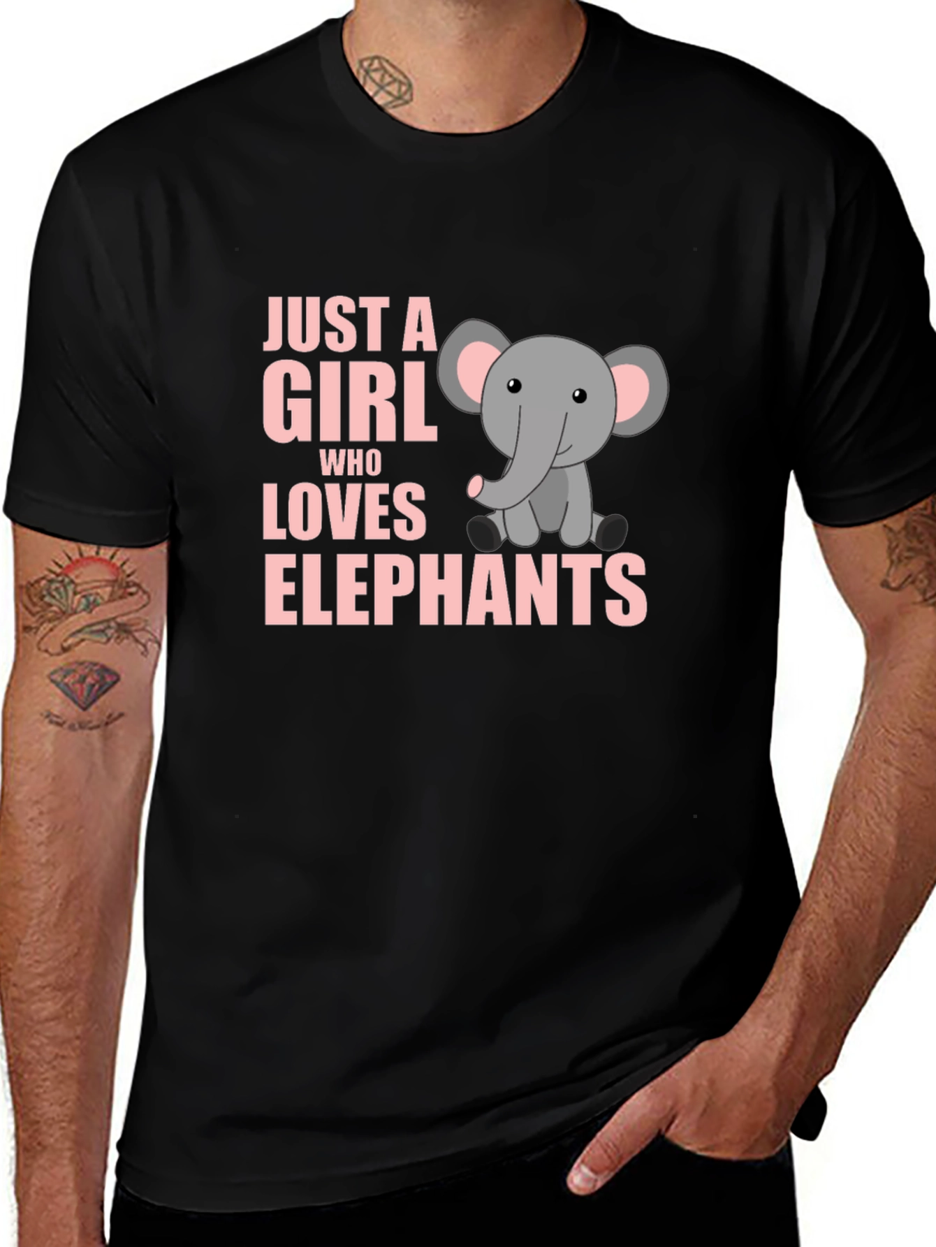 Just A Girl Who Loves Elephants T-Shirt