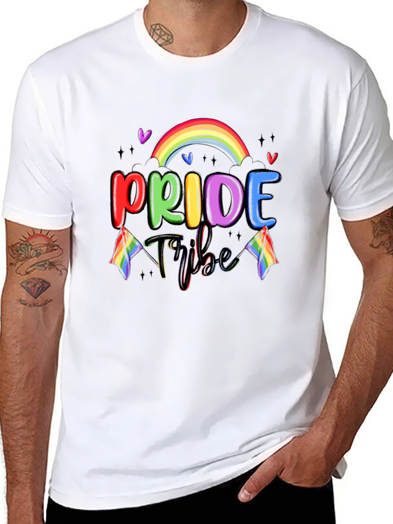 Pride Tribe Graphic T-Shirt - LGBTQ+ Rainbow Tee