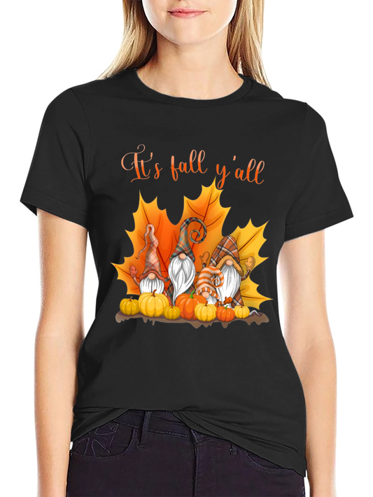 Its Fall Yall Gnome T-Shirt