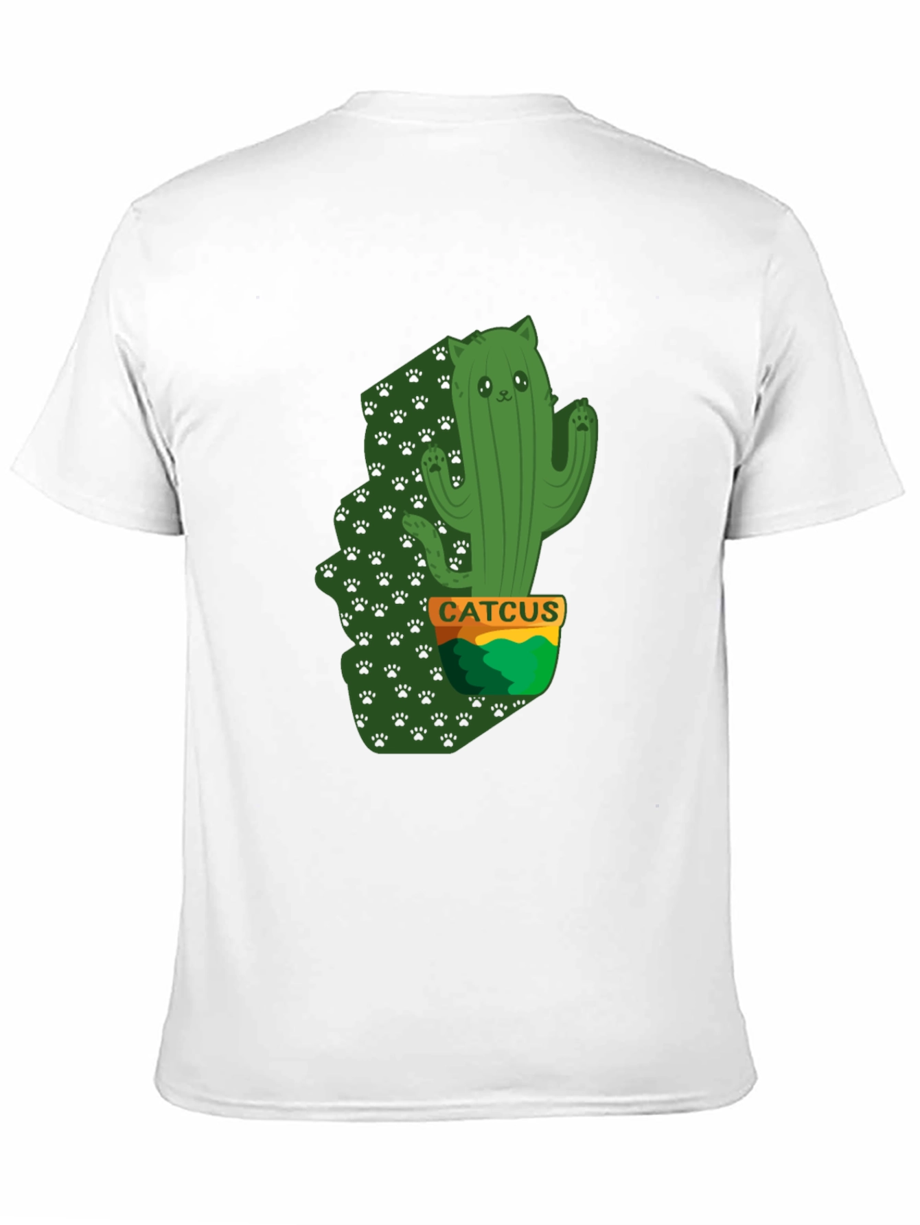 Cactus Cat Graphic T-Shirt - Catcus Tee
