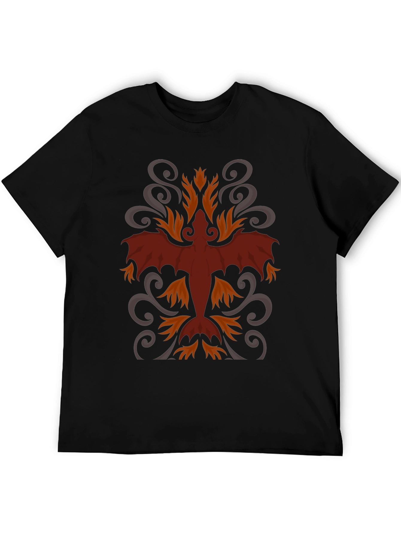 Dragon Graphic Tee - Stylish Mens Black T-Shirt