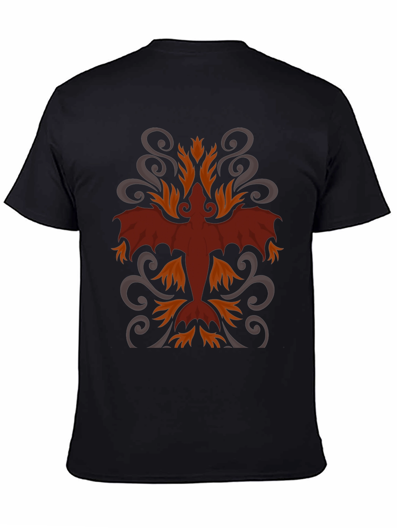 Dragon Graphic Tee - Stylish Mens Black T-Shirt