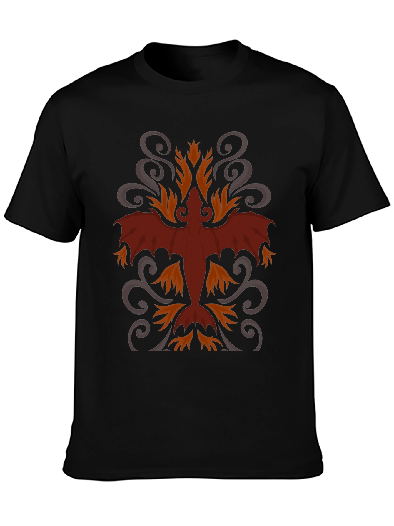 Dragon Graphic Tee - Stylish Mens Black T-Shirt