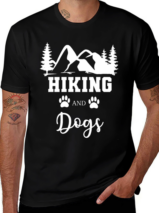 Hiking and Dogs T-Shirt - Outdoor Adventure Tee