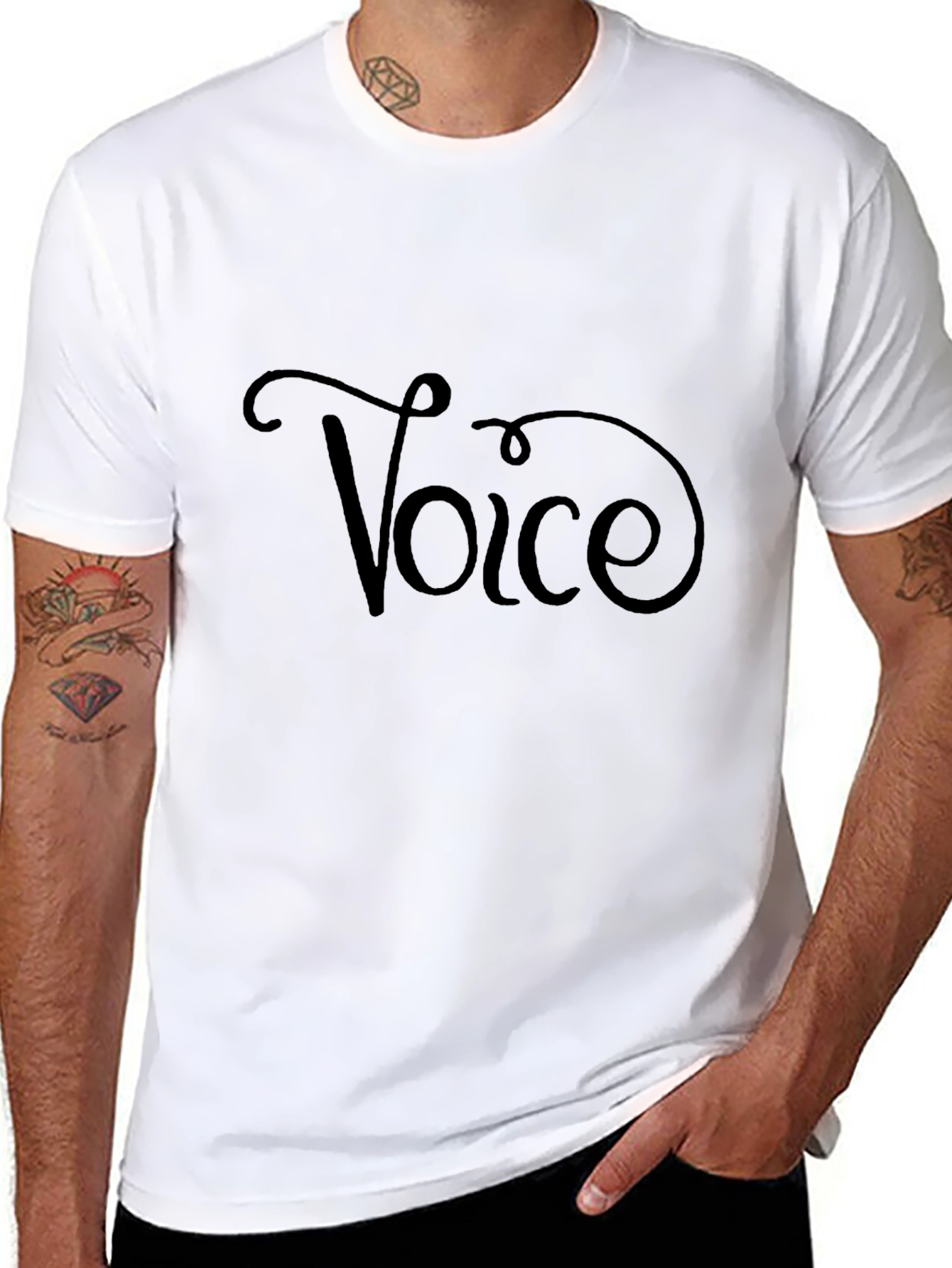Voice Graphic Tee - Stylish Unisex T-Shirt