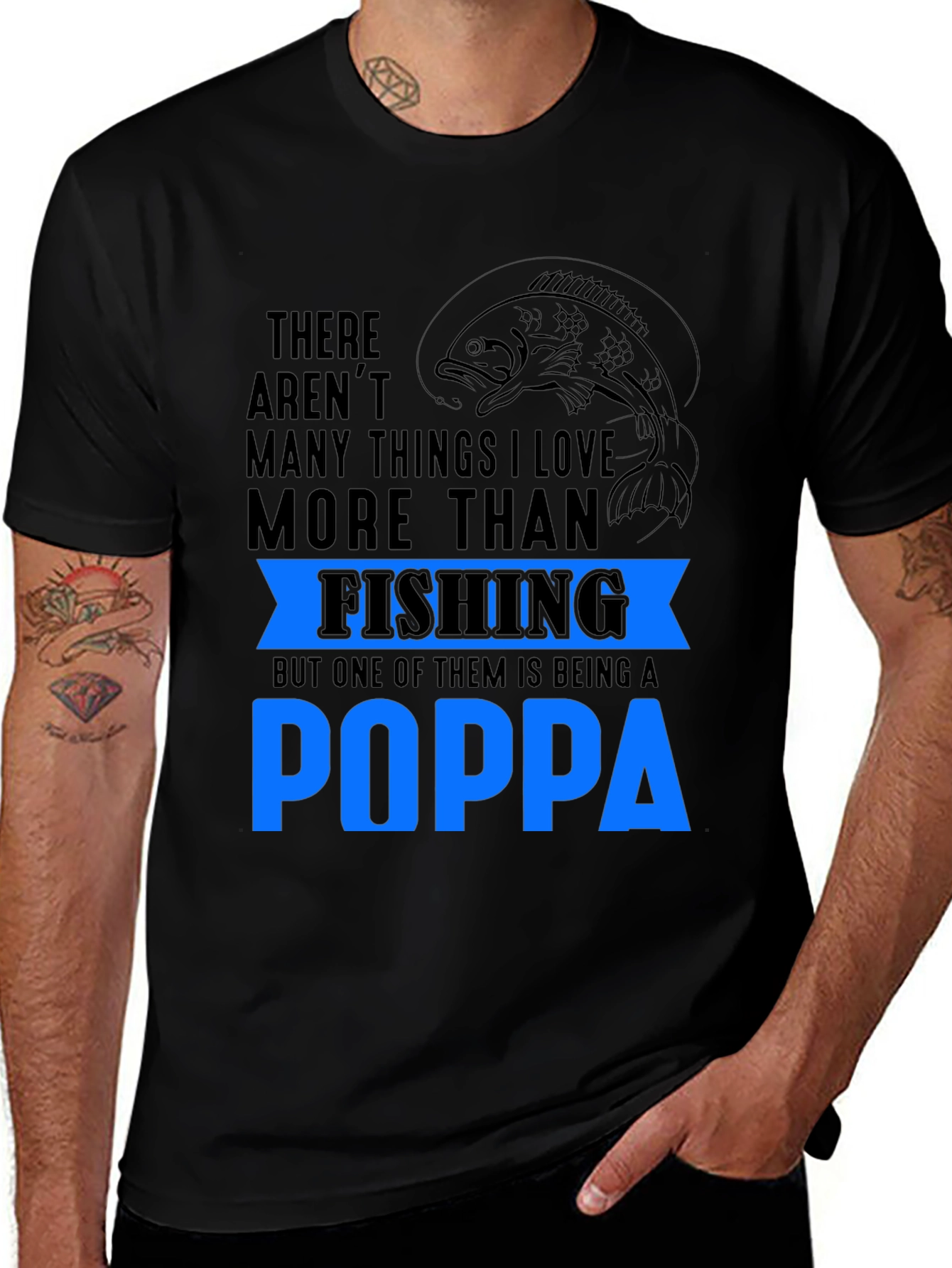 Fishing Poppa Graphic T-Shirt