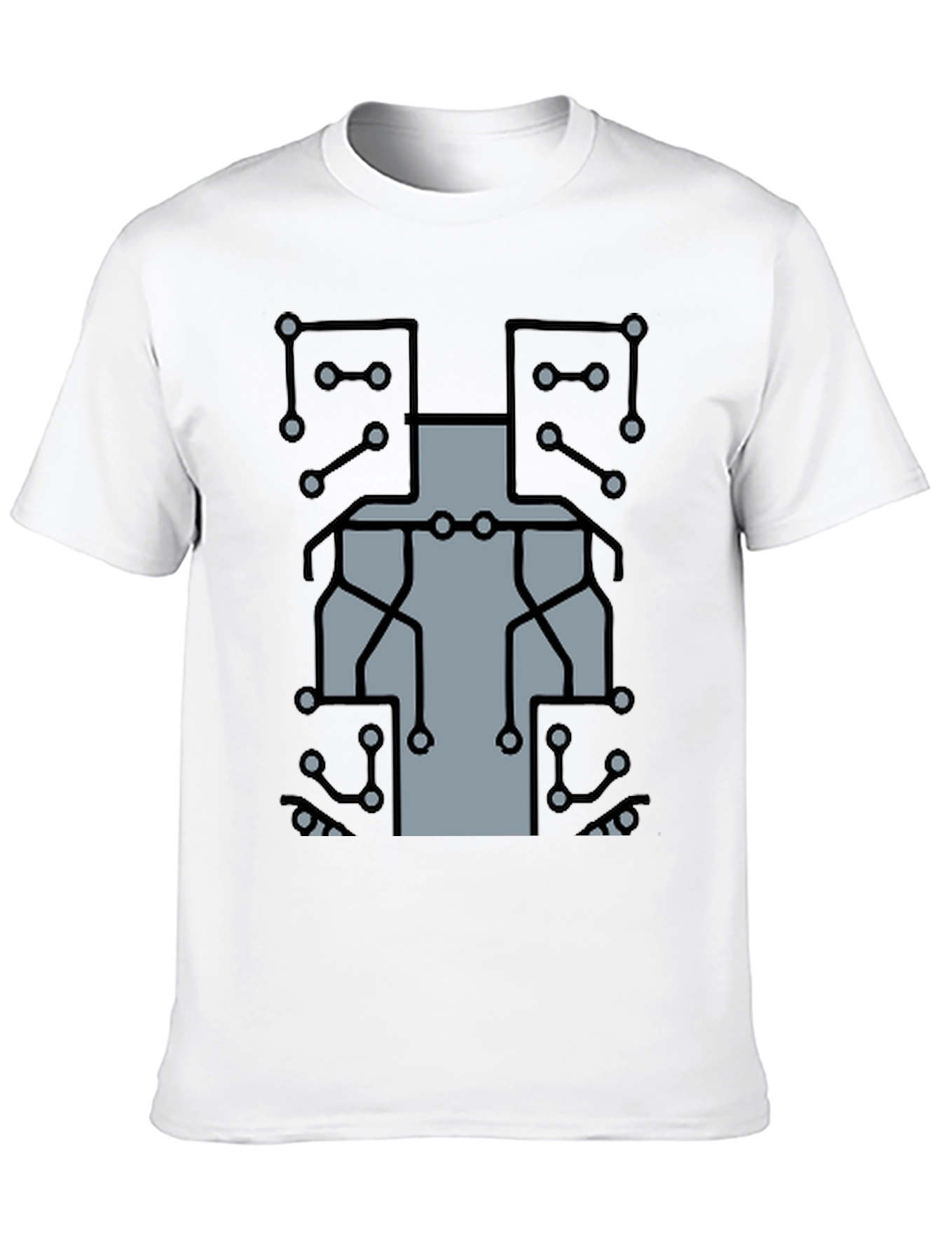 Circuit Board Graphic T-Shirt - Tech Geek Style