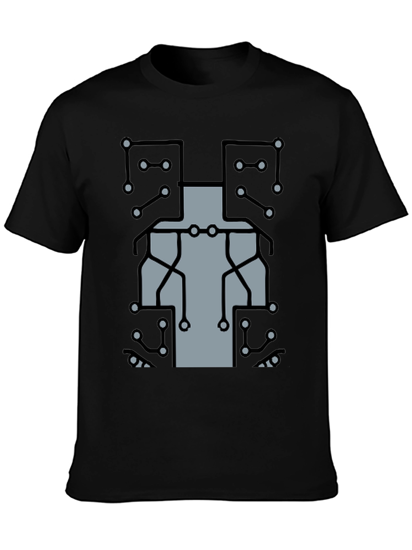 Circuit Board Graphic T-Shirt - Tech Geek Style