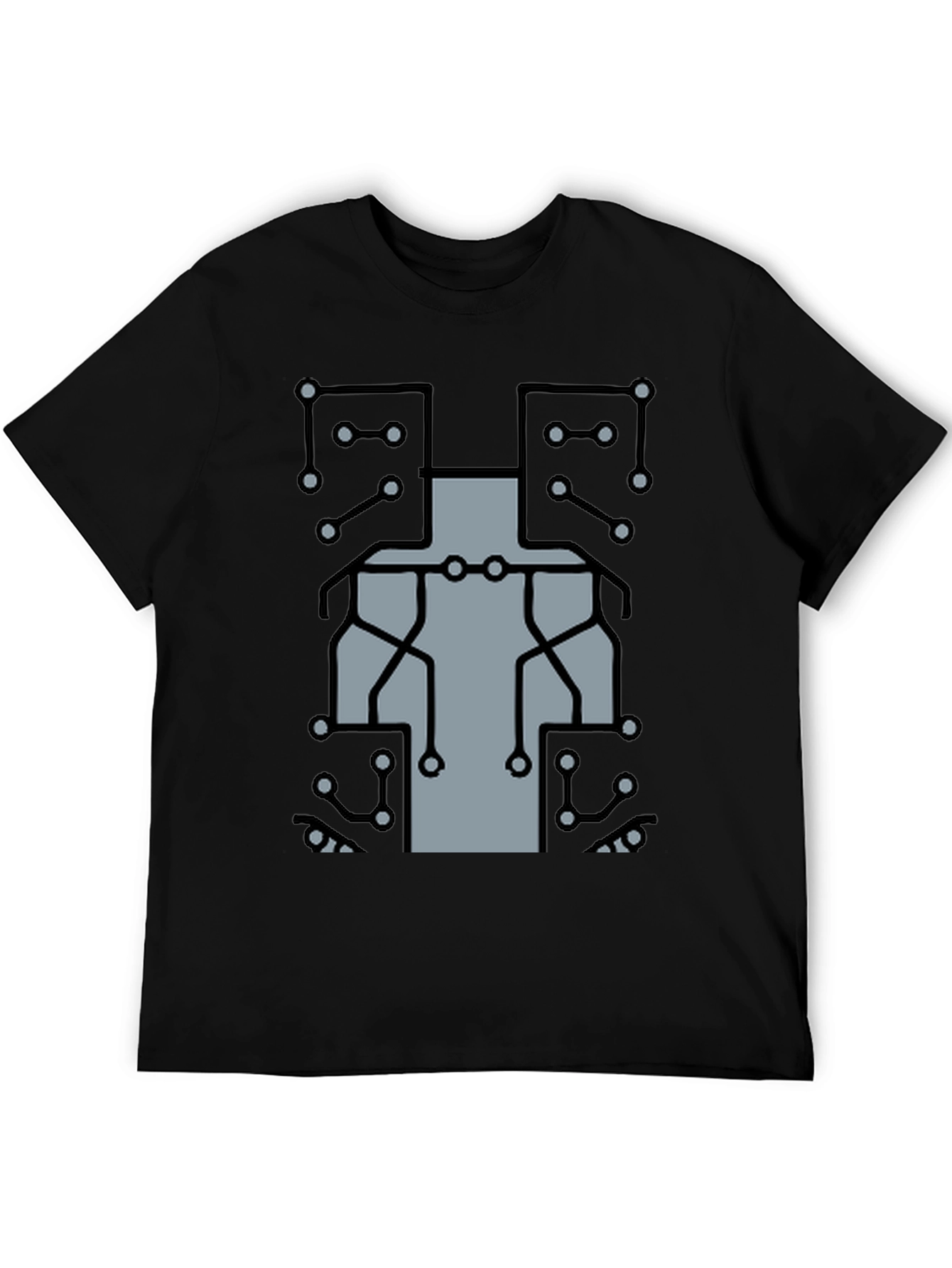 Circuit Board Graphic T-Shirt - Tech Geek Style