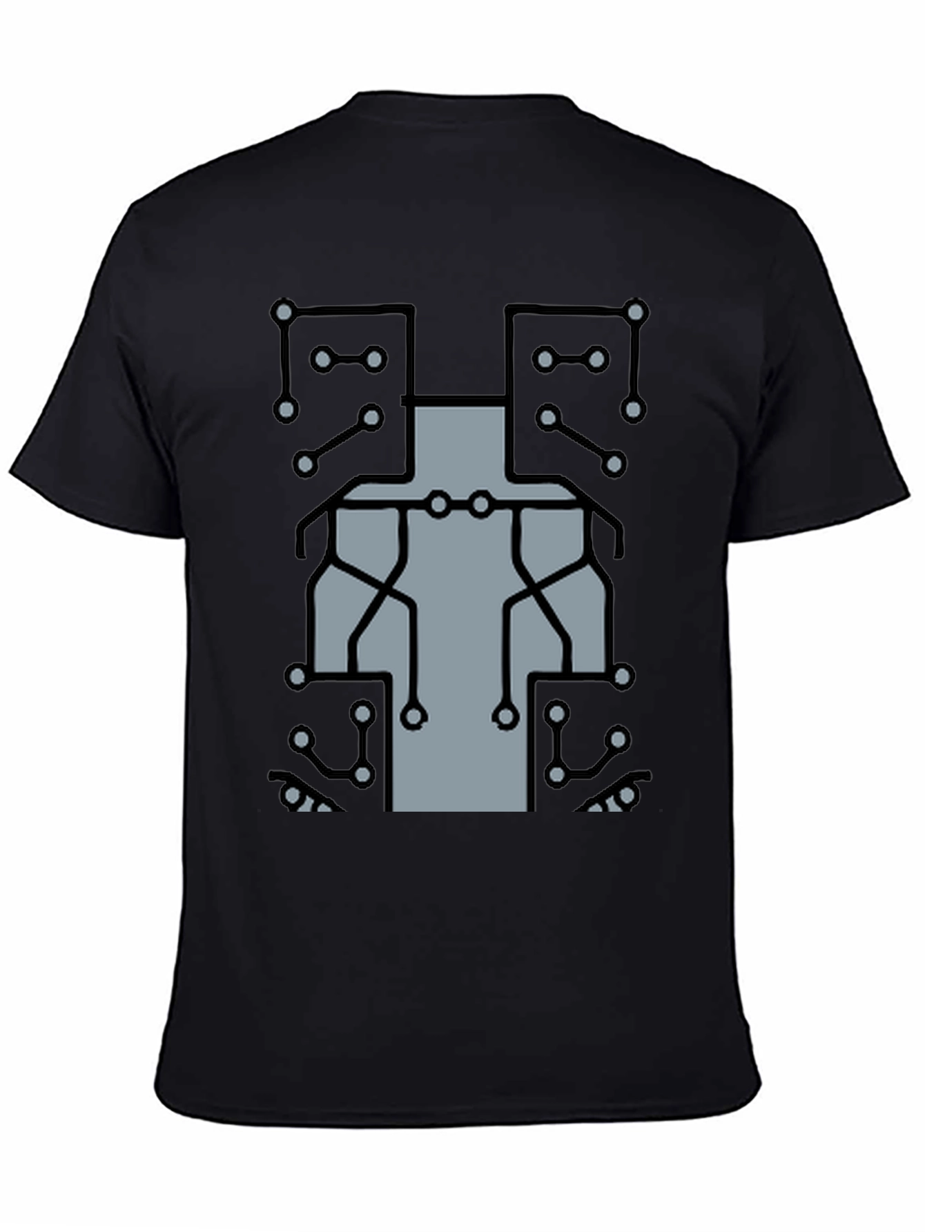 Circuit Board Graphic T-Shirt - Tech Geek Style