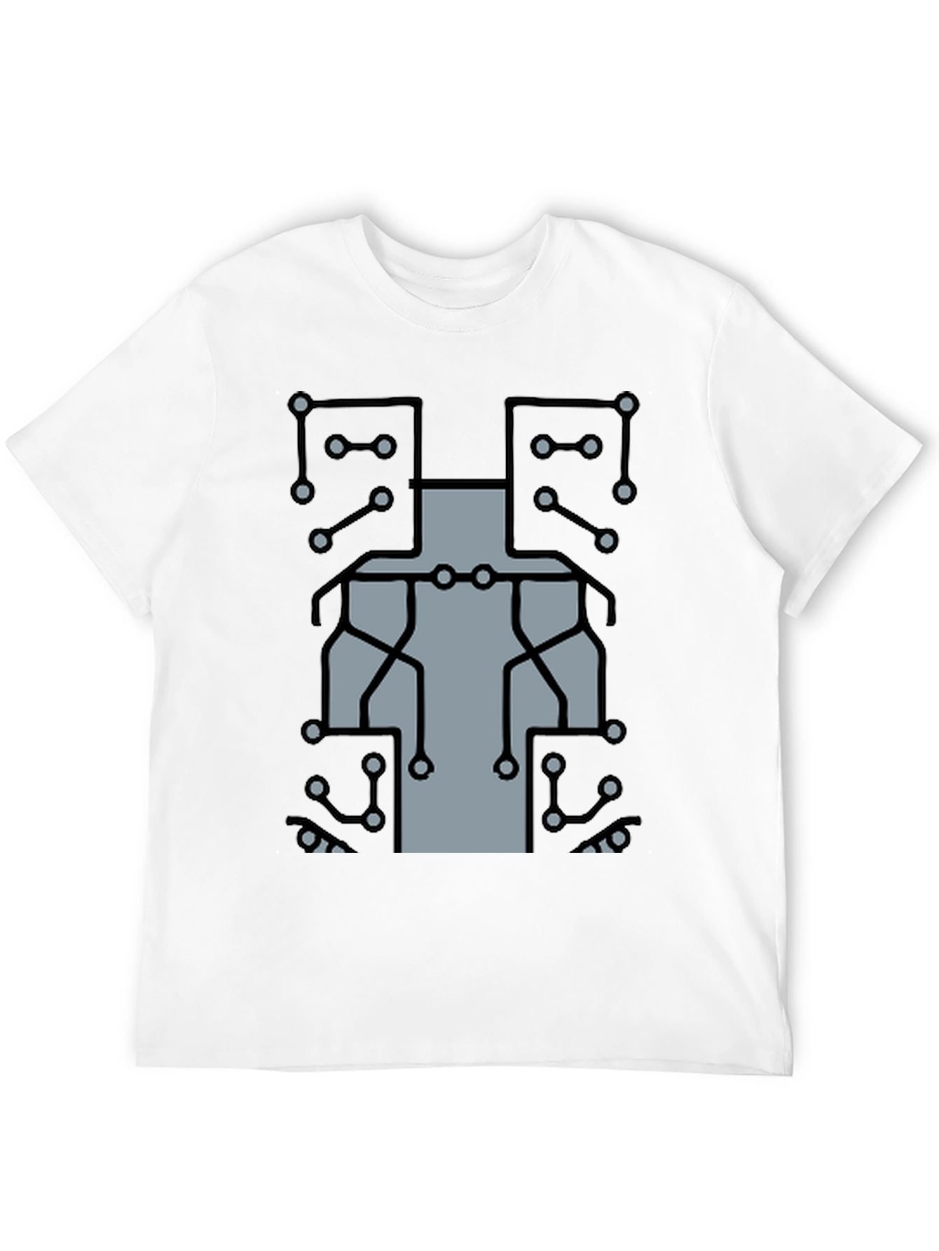 Circuit Board Graphic T-Shirt - Tech Geek Style