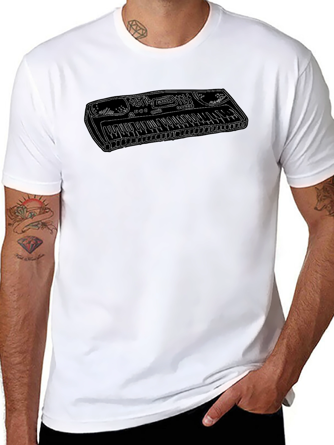 Electronic Keyboard Music T-Shirt