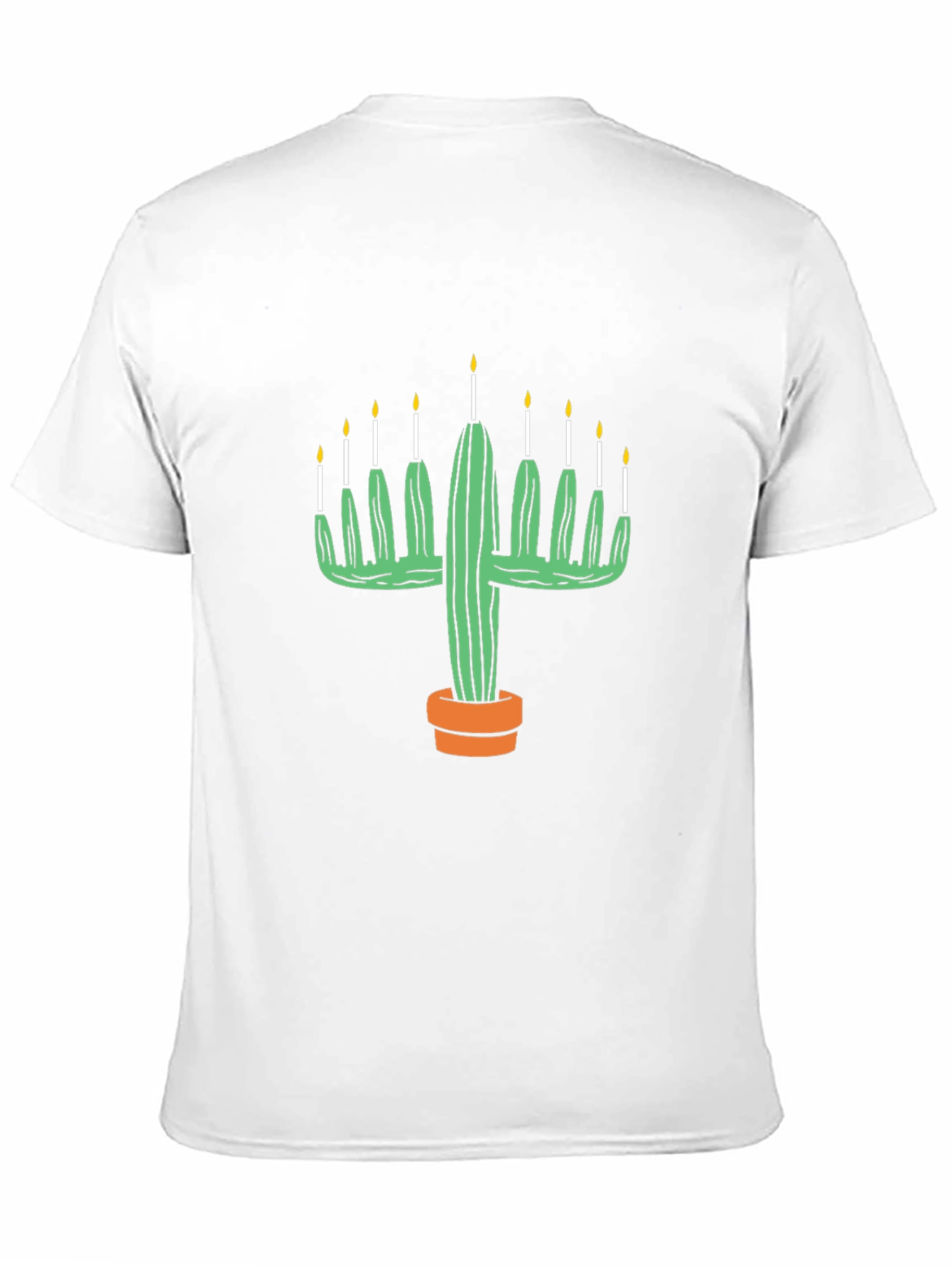 Cactus Menorah Graphic Tee - Black