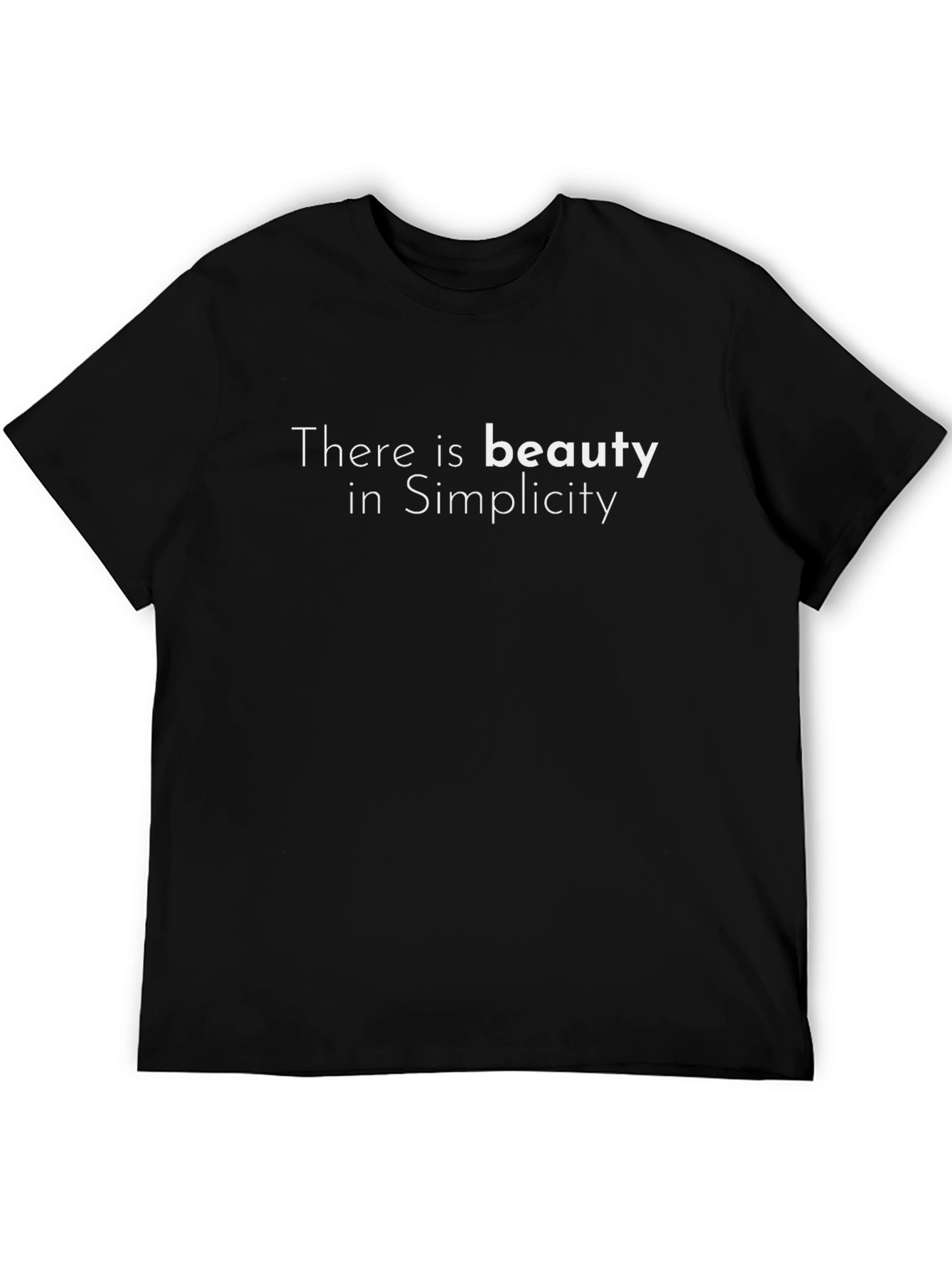 Beauty in Simplicity T-Shirt - Minimalist Design