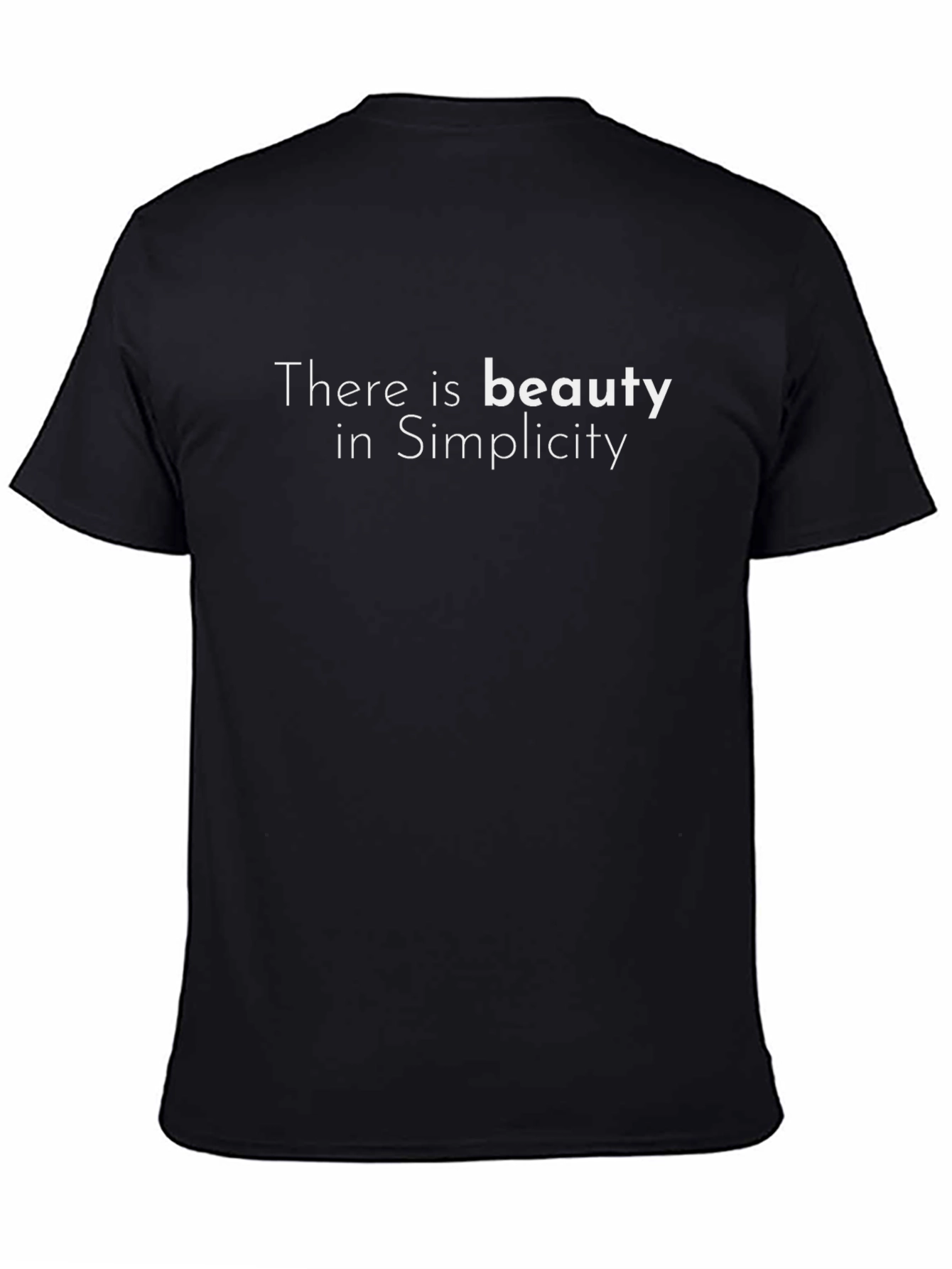 Beauty in Simplicity T-Shirt - Minimalist Design