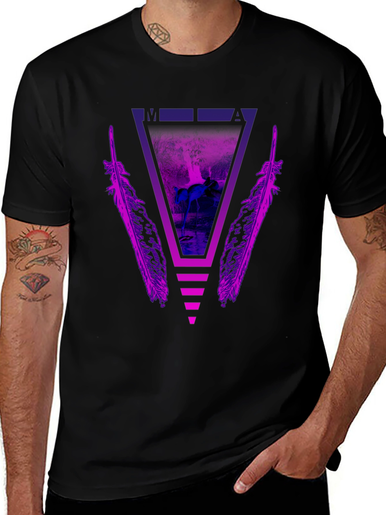 Geometric Horse Graphic Tee