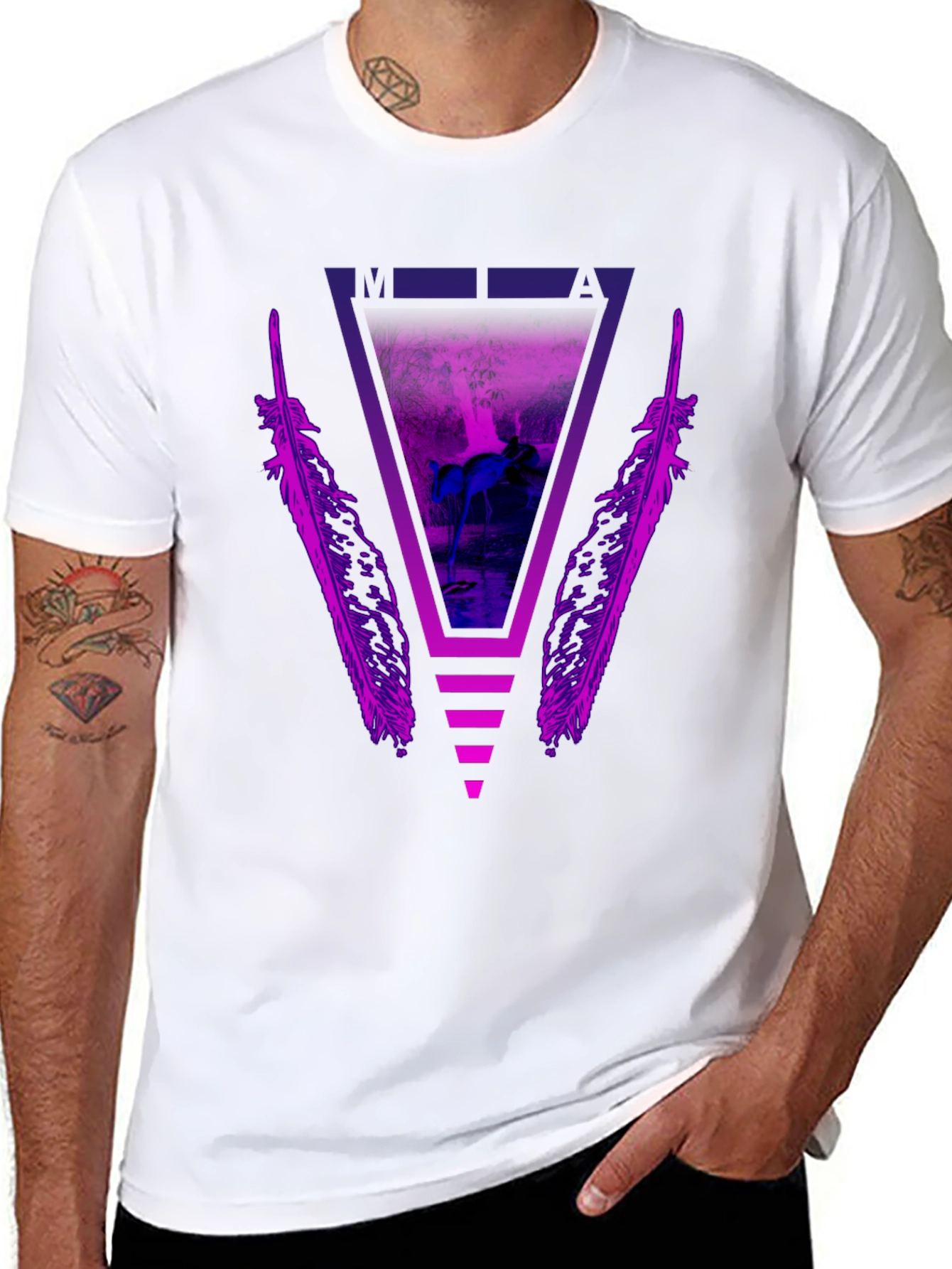 Geometric Horse Graphic Tee