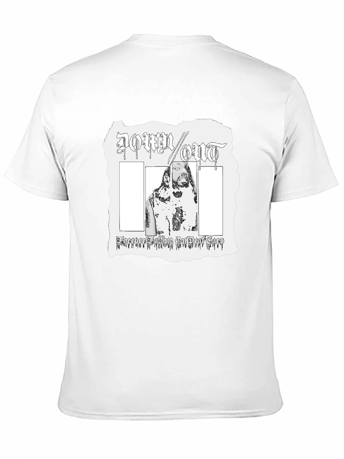 Down Out T-Shirt Black Graphic Tee